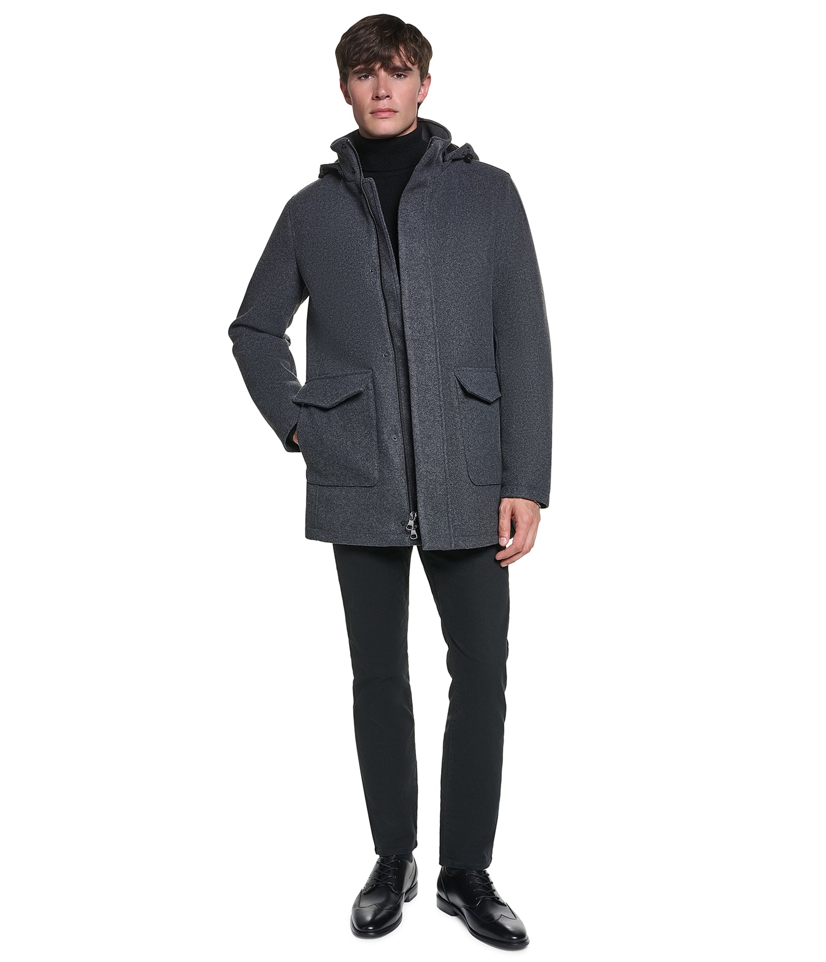 STADIUM COAT WITH PATCH POCKETS VIEW 5
