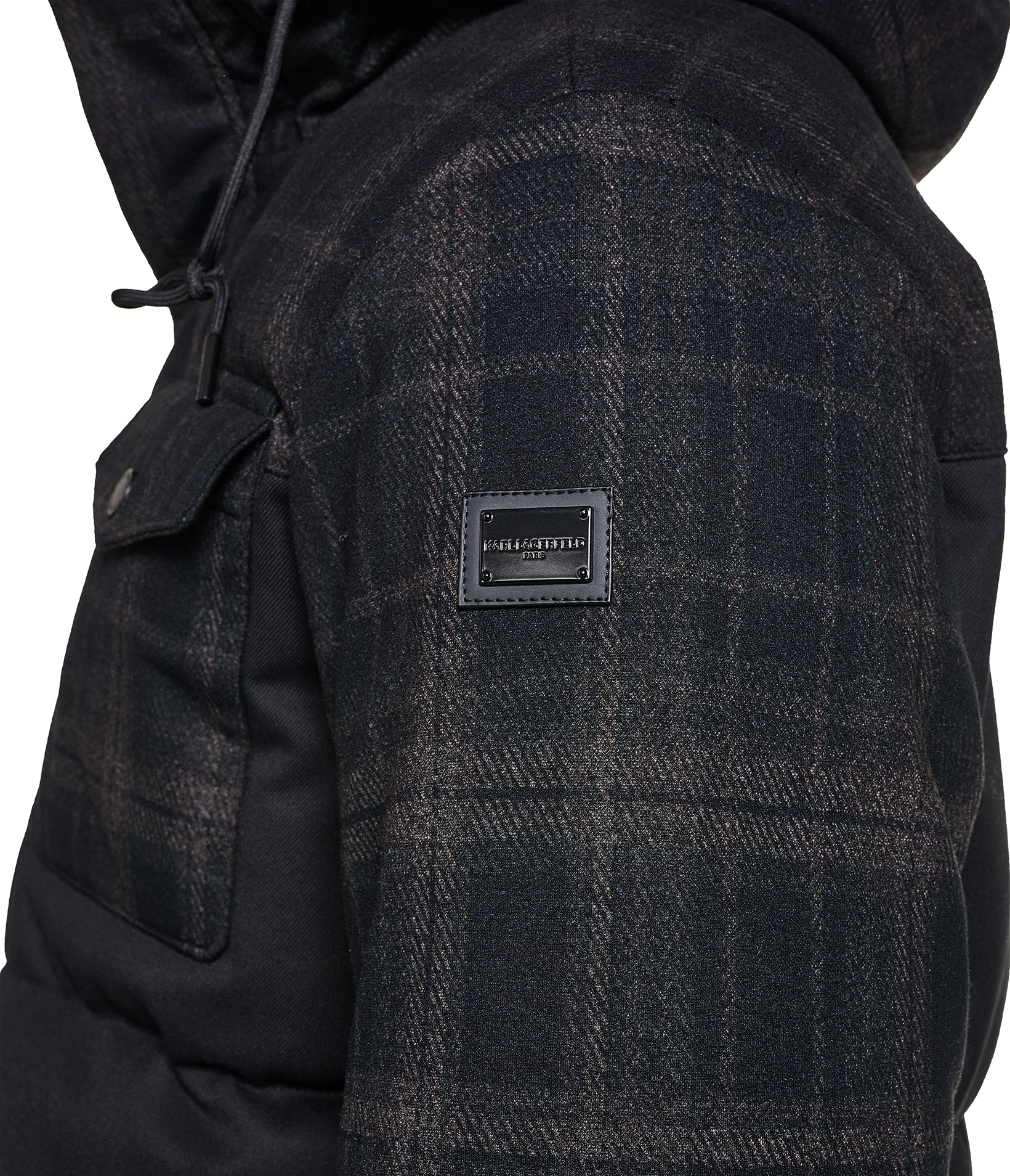 MIXED MEDIA HOODED JACKET VIEW 9