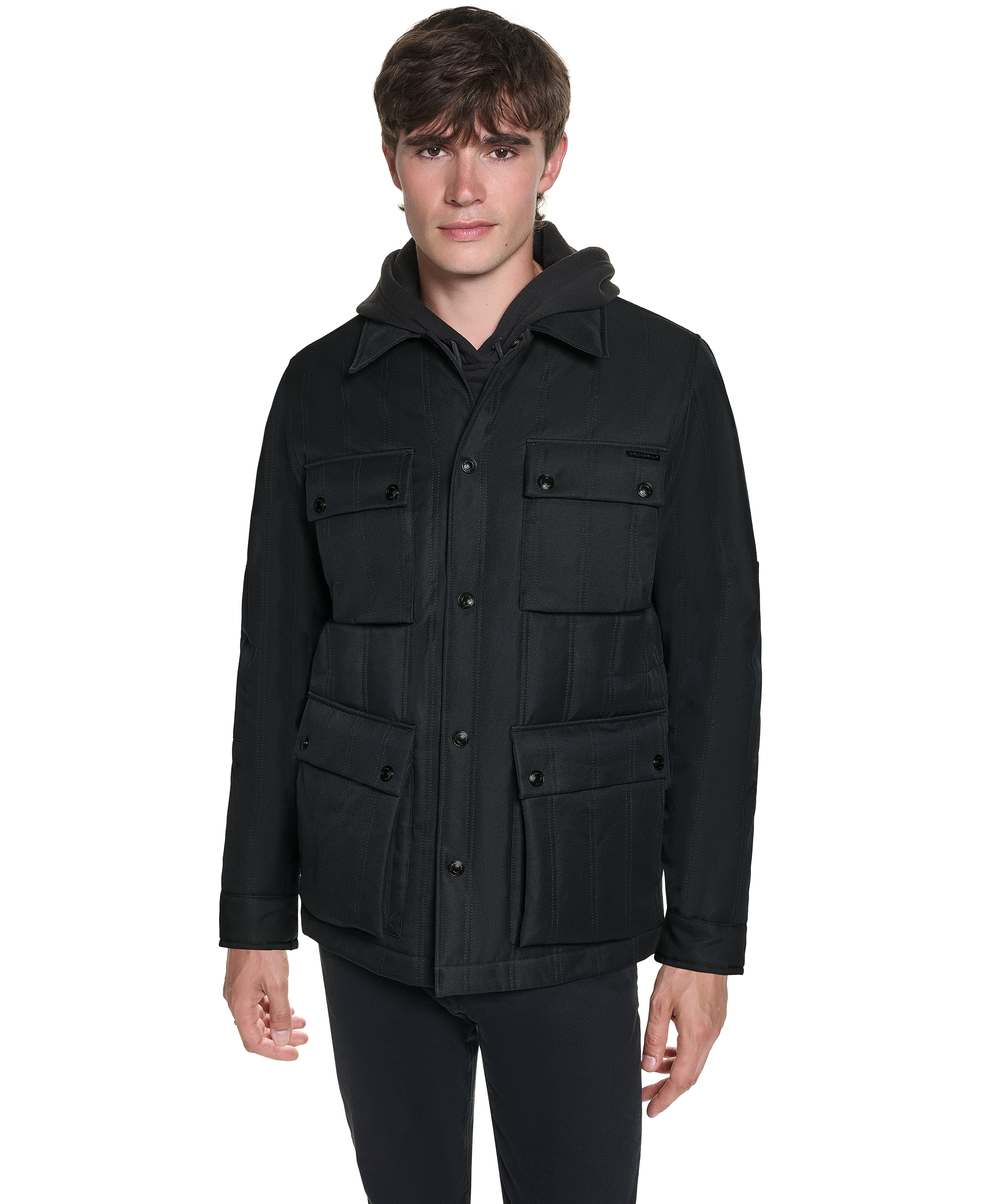 QUILTED SHIRT JACKET VIEW 1