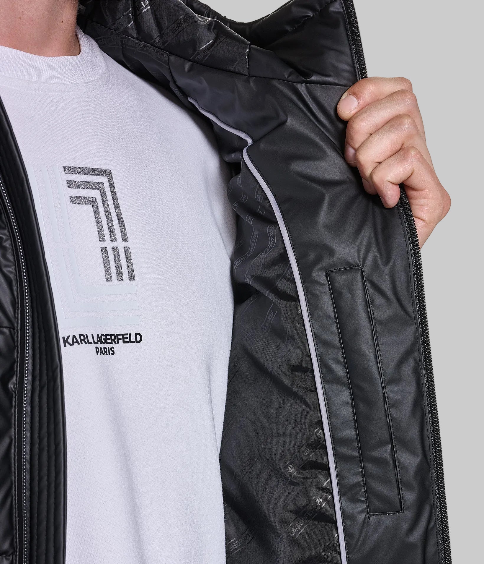 WATER RESISTANT PUFFER JACKET VIEW 6