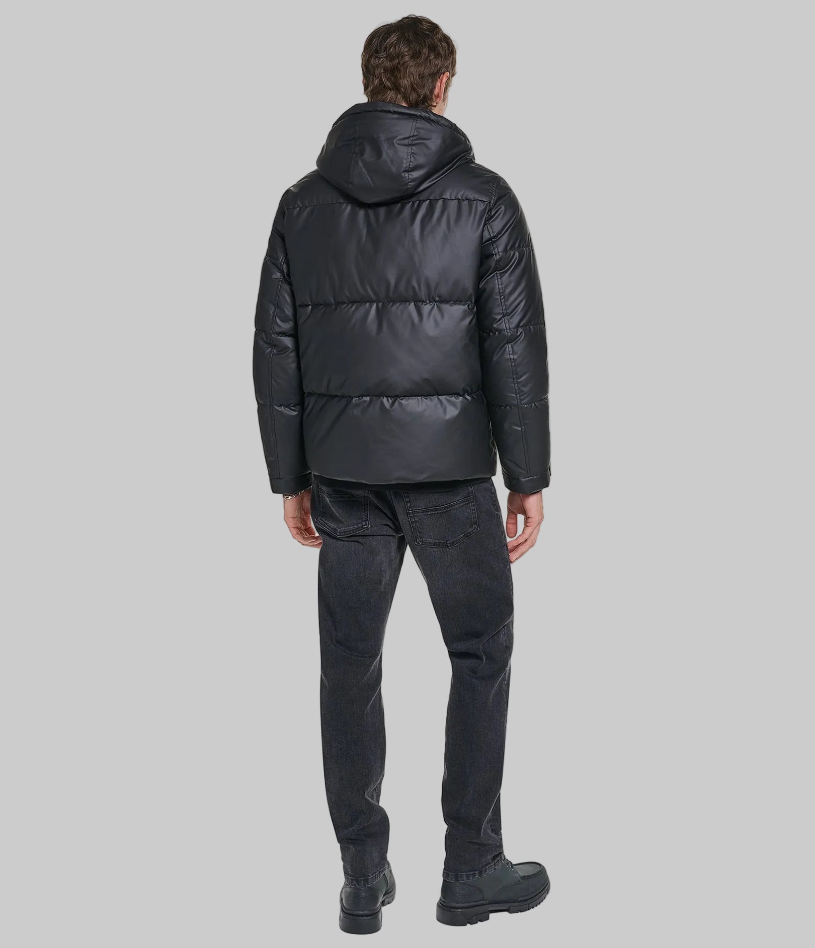 MID WEIGHT HOODED PUFFER WITH POCKETS VIEW 5 | Online Exclusive