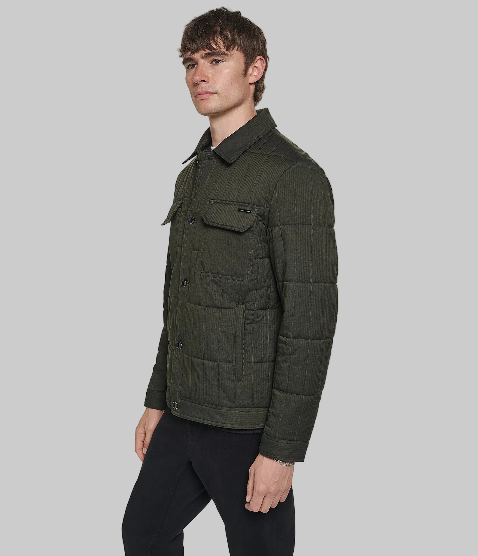 QUILTED SHIRT JACKET VIEW 3 | Holiday Sale