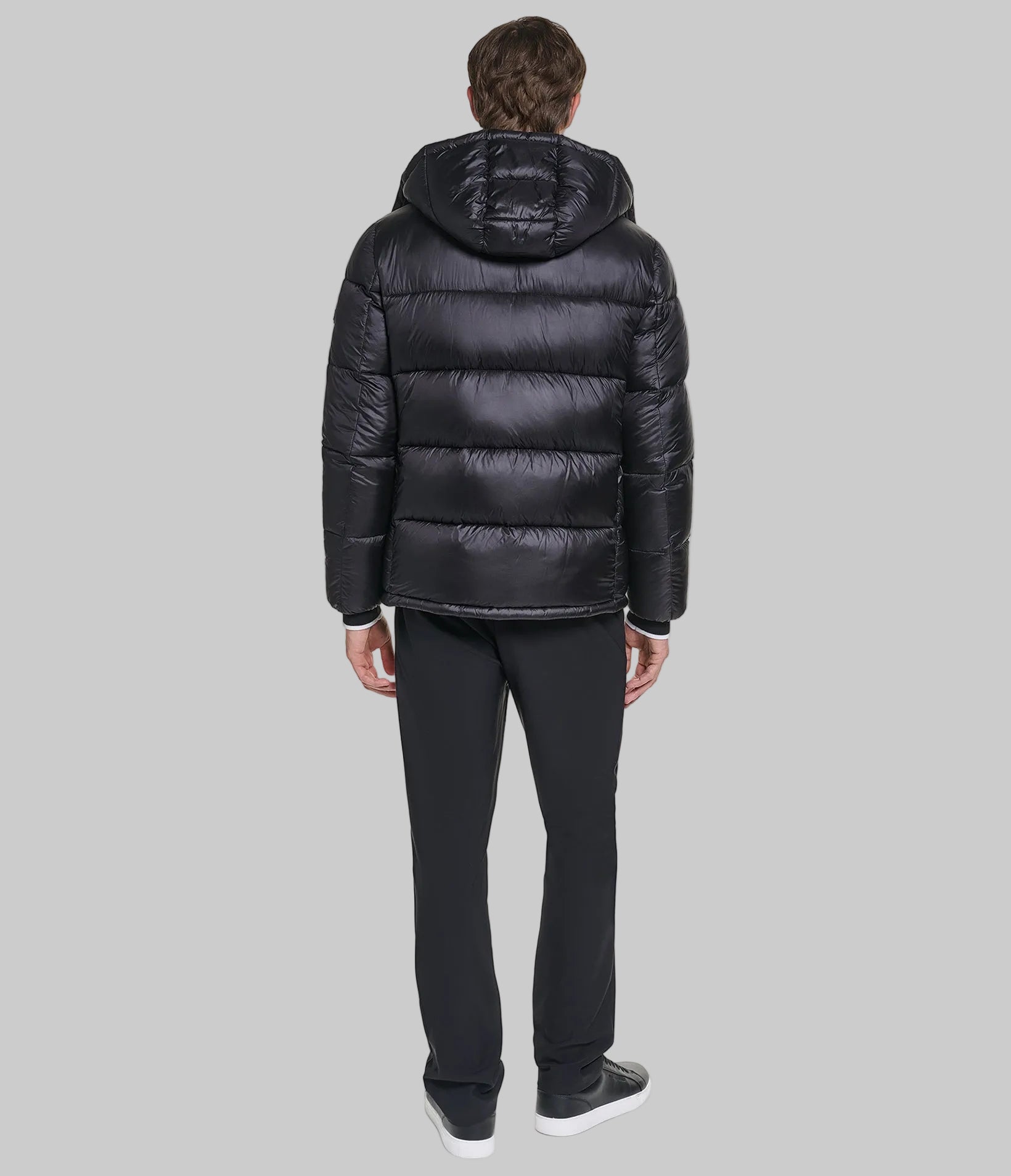 HOODED QUILTED SHORT PUFFER VIEW 6
