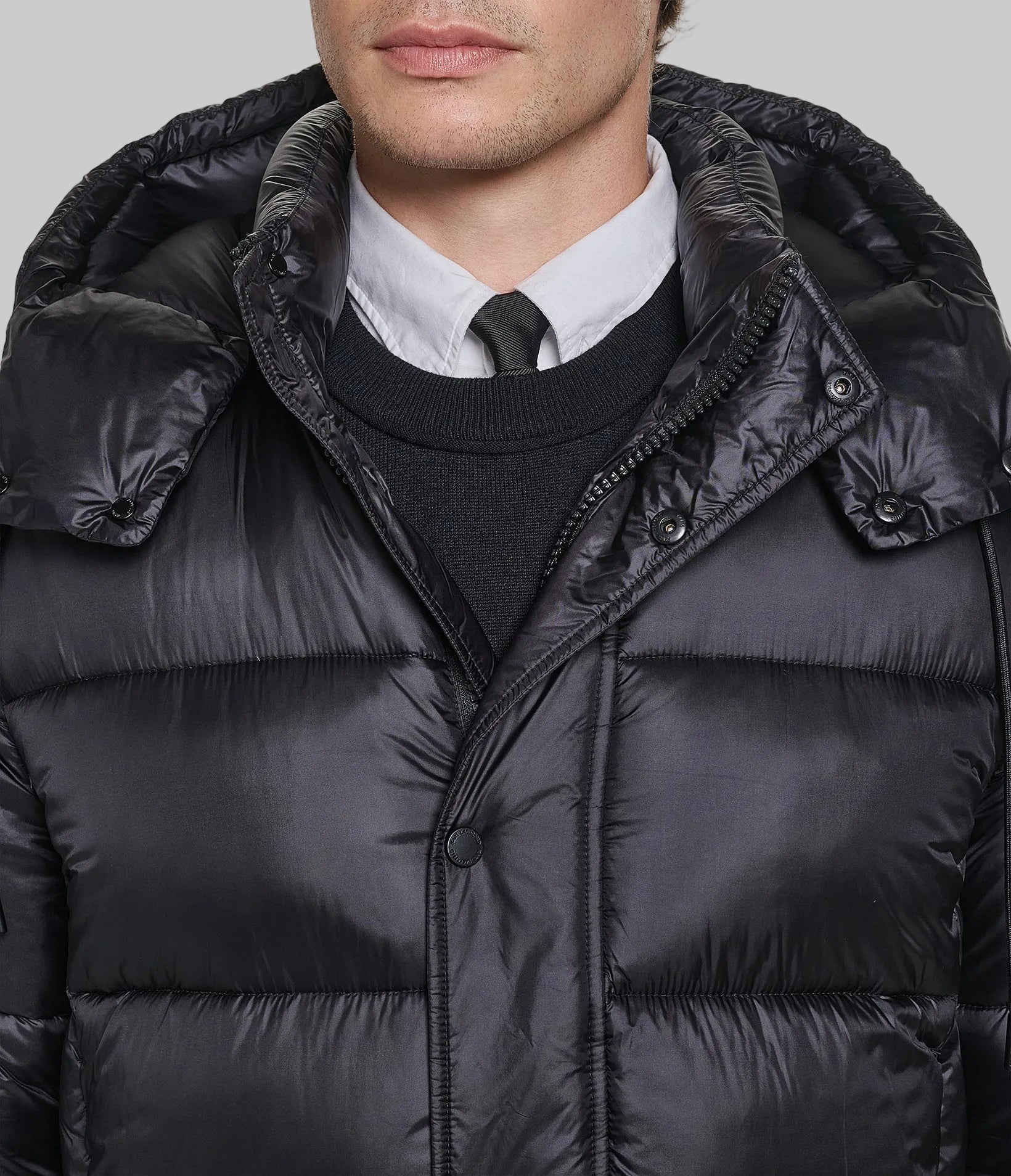 HOODED QUILTED SHORT PUFFER VIEW 7