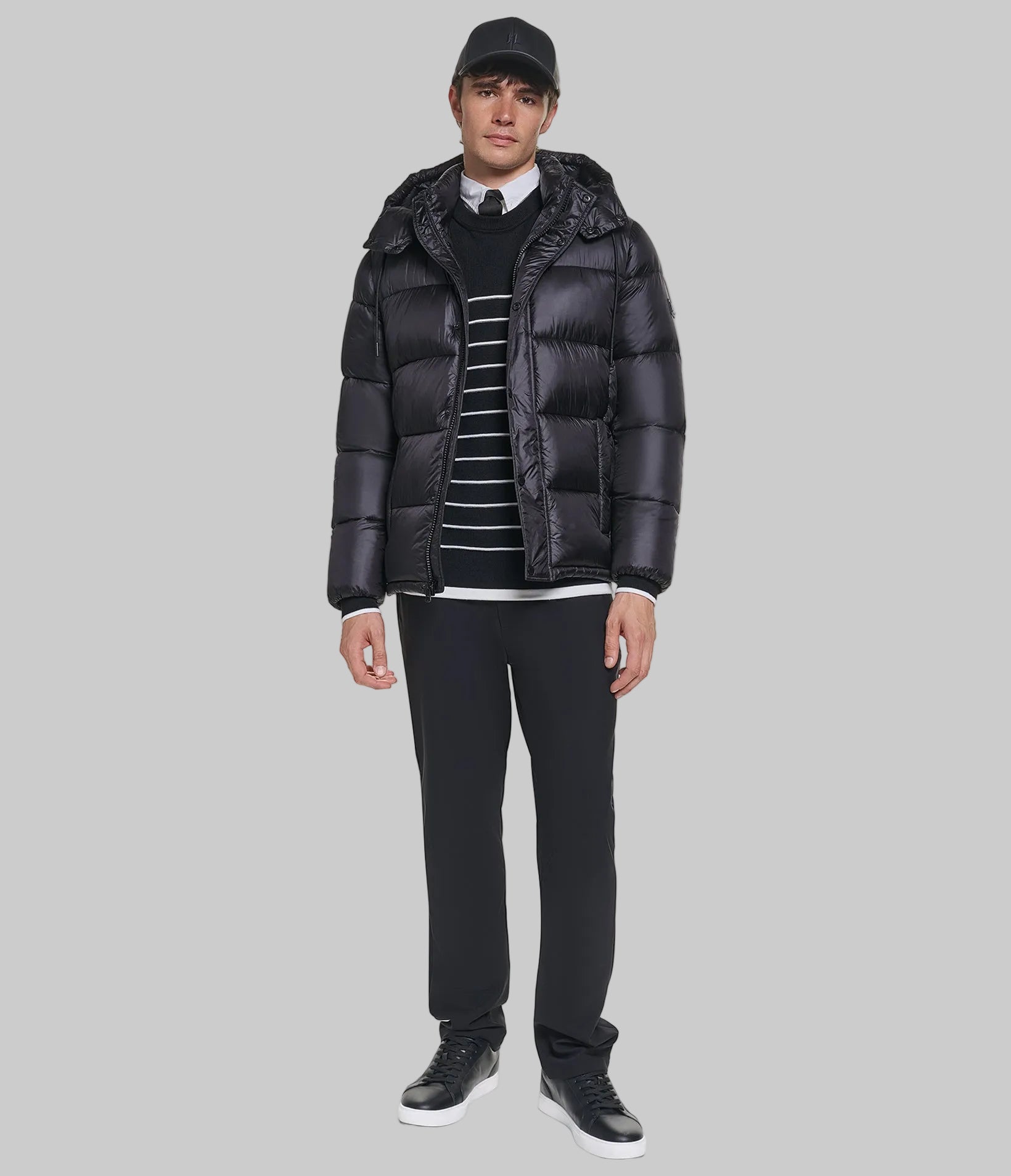 HOODED QUILTED SHORT PUFFER VIEW 5
