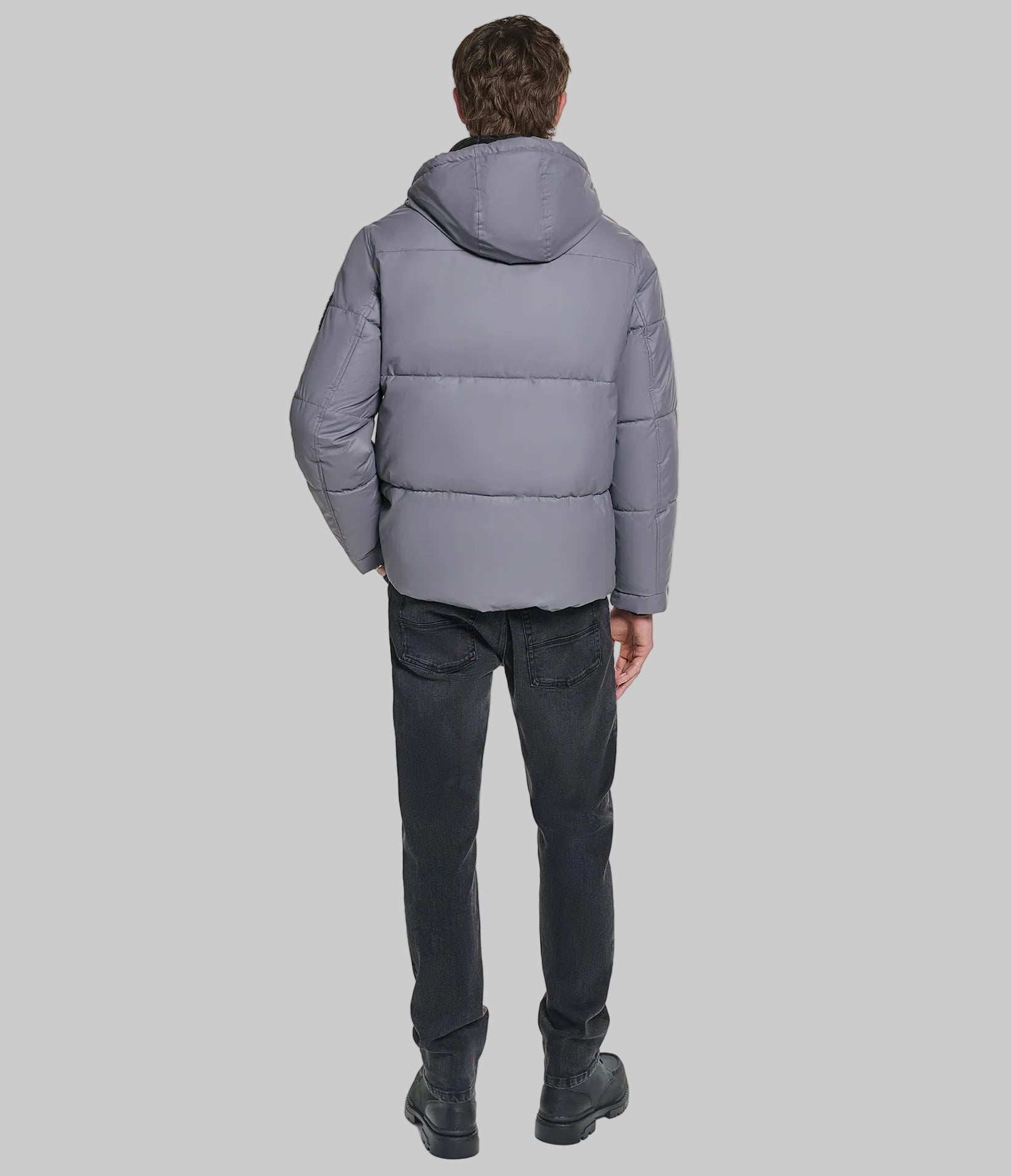 MID WEIGHT HOODED PUFFER WITH POCKETS VIEW 5 | Online Exclusive