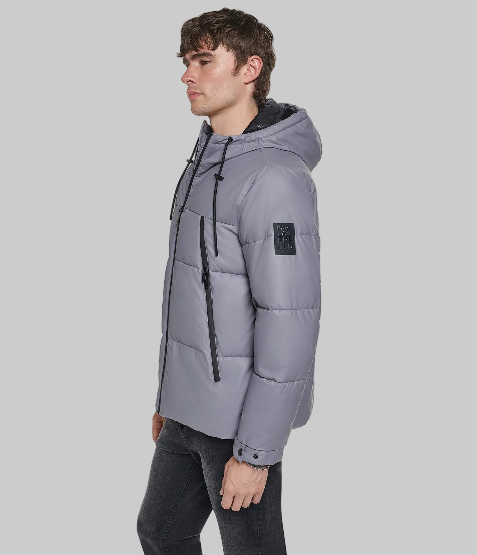 MID WEIGHT HOODED PUFFER WITH POCKETS VIEW 3 | Online Exclusive