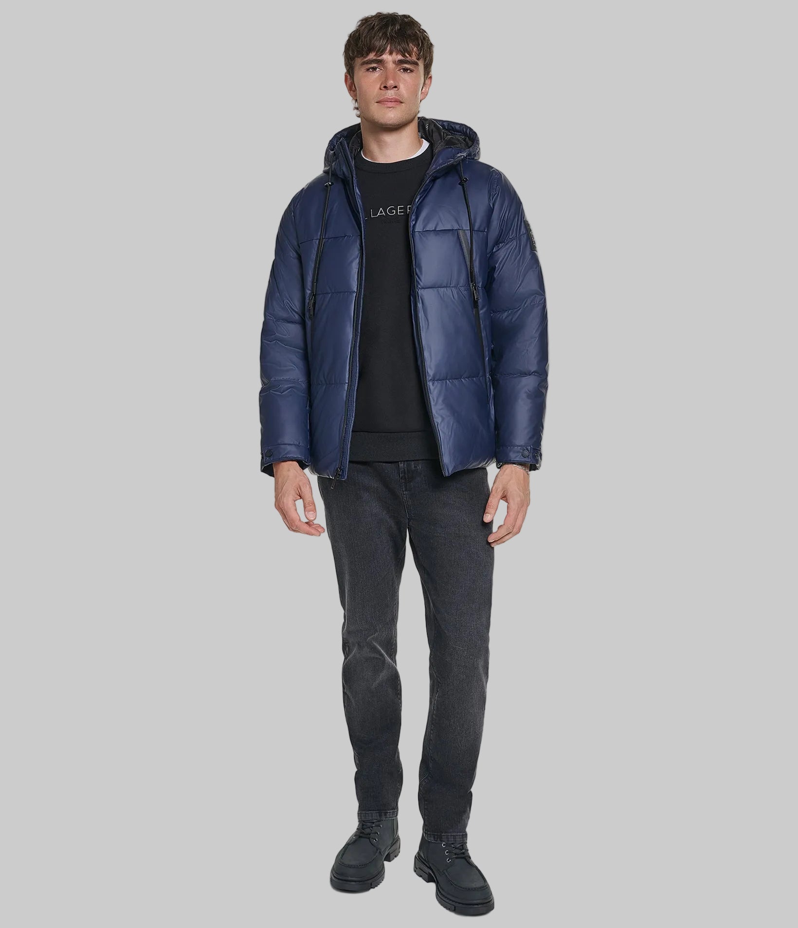 MID WEIGHT HOODED PUFFER WITH POCKETS VIEW 5 | Online Exclusive