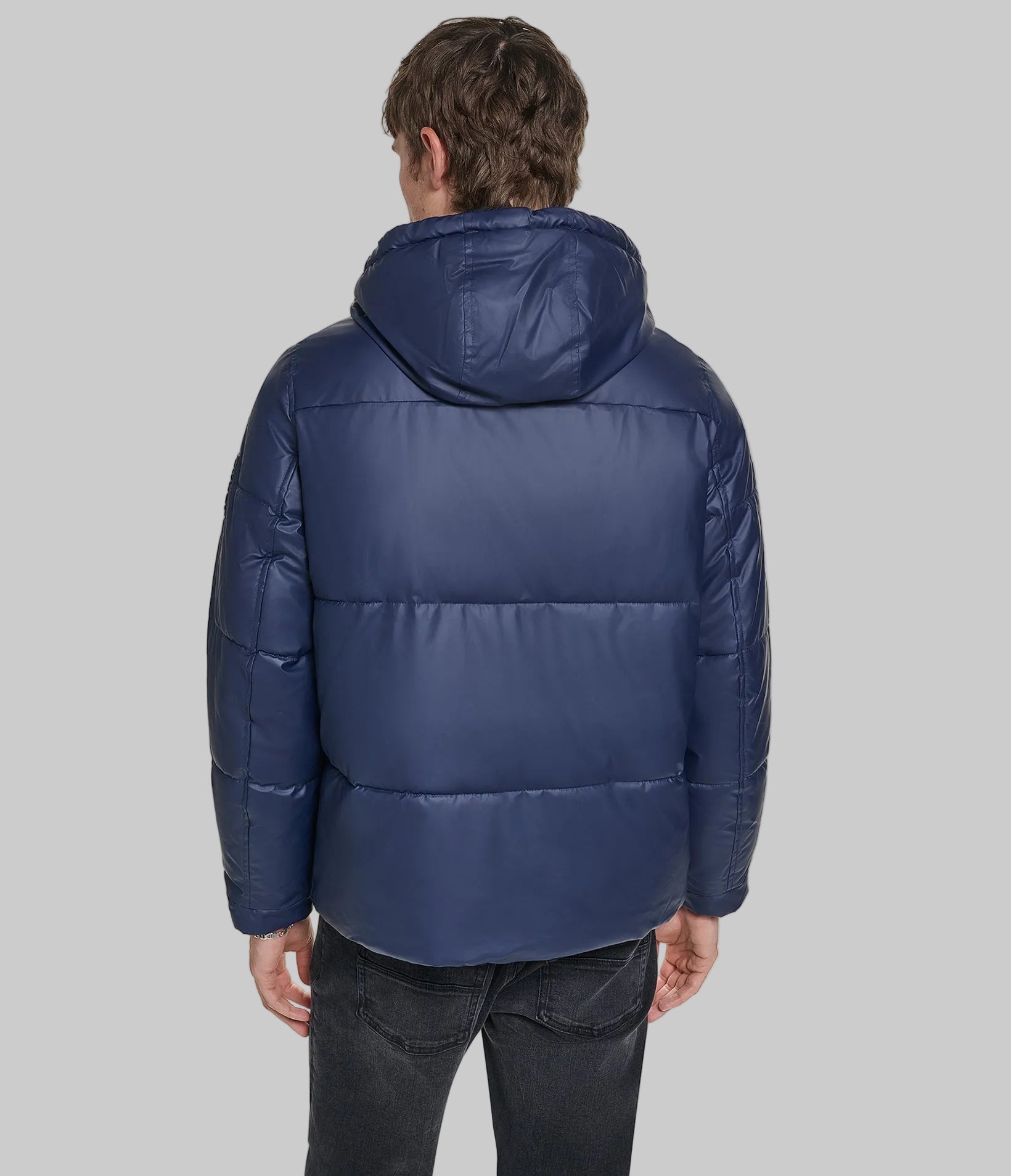 MID WEIGHT HOODED PUFFER WITH POCKETS View 2 | Online Exclusive