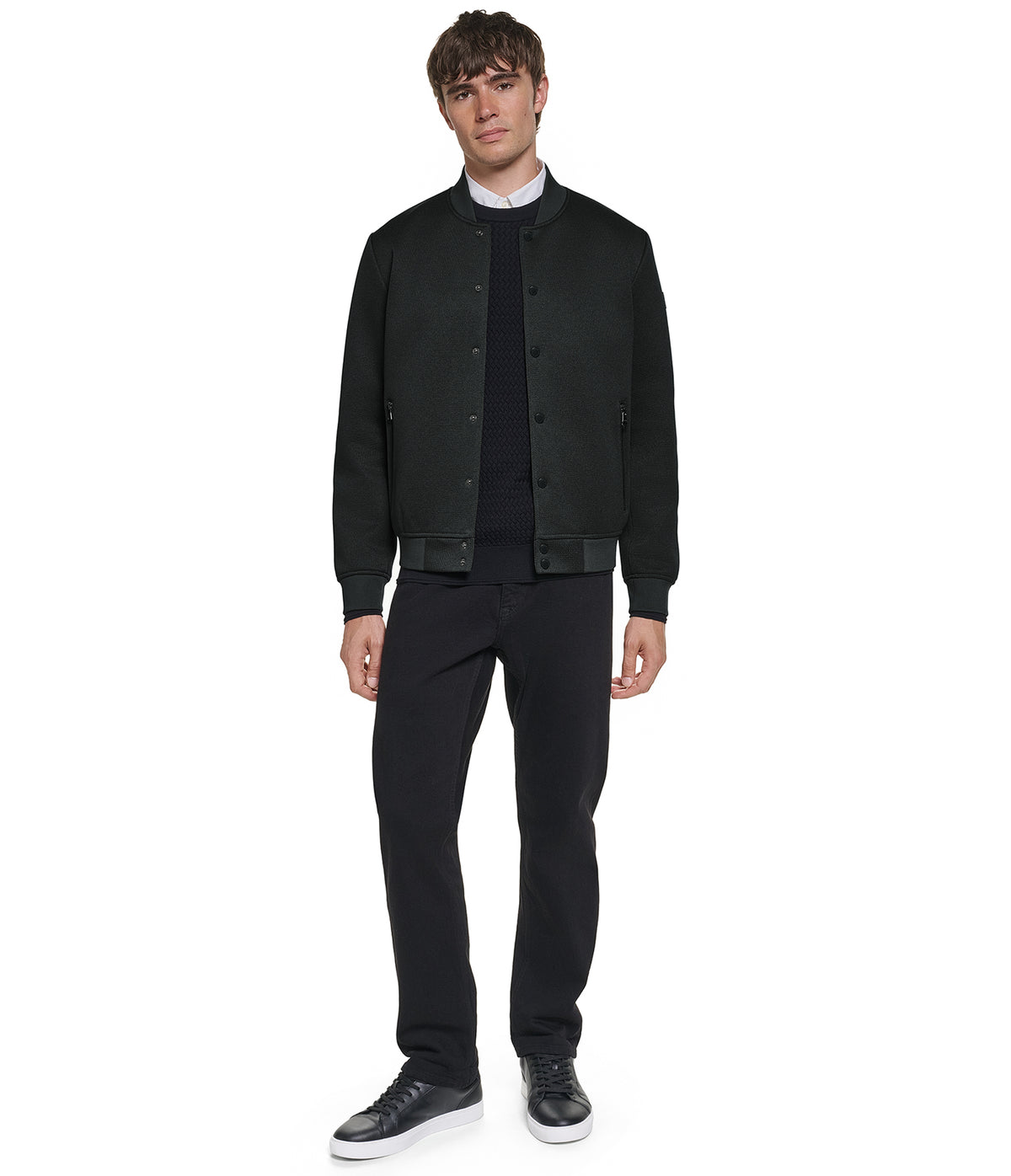 TEXTURED BOMBER JACKET View 1 | Men's Coats & Jackets