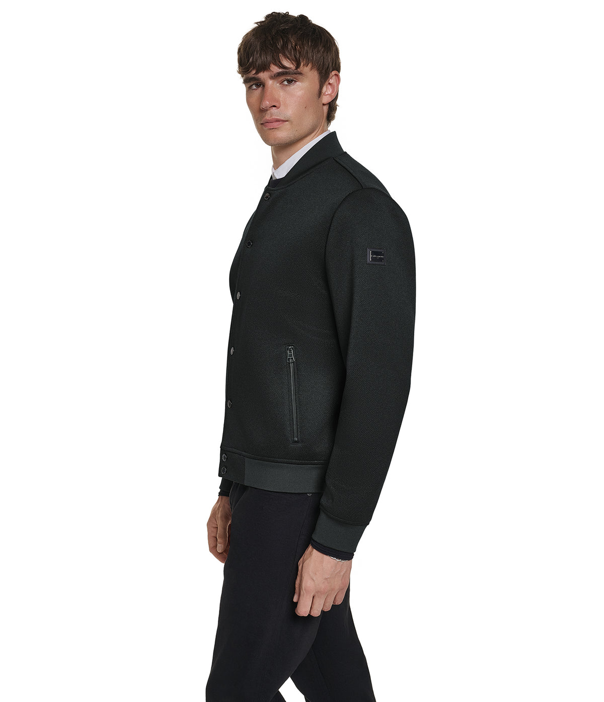 TEXTURED BOMBER JACKET VIEW 4 | Men's Coats & Jackets