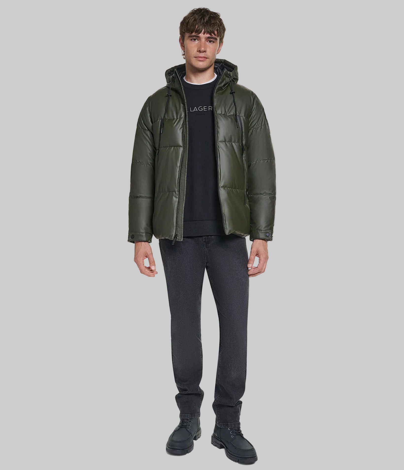 WATER RESISTANT PUFFER JACKET View 1 | Men's Clothing