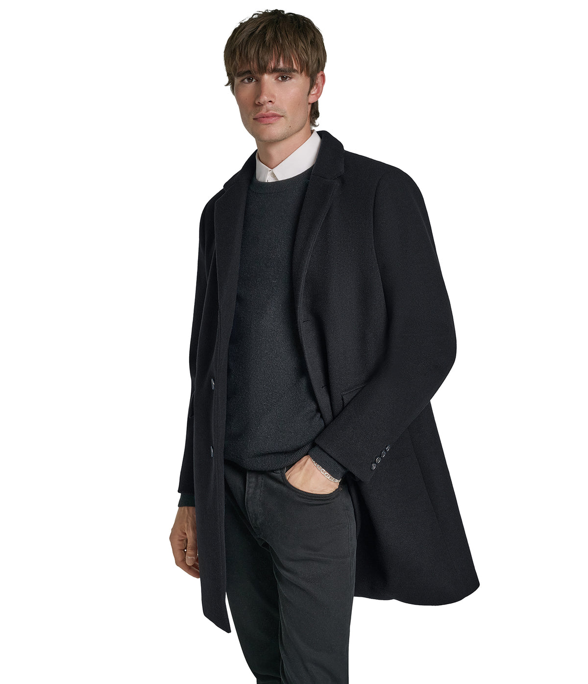 OVERCOAT WITH BIB VIEW 3 | Men's Coats & Jackets