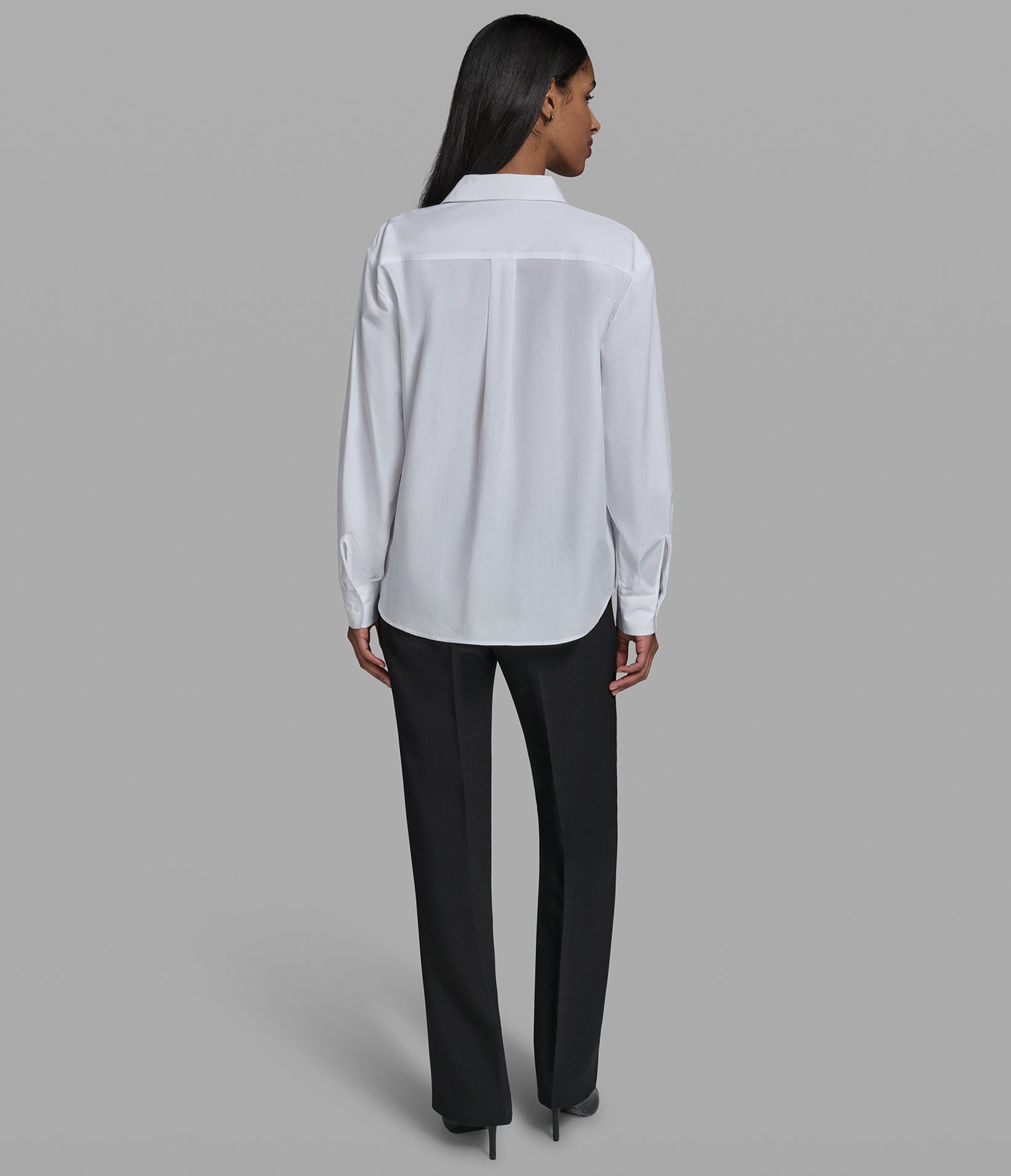 LONG SLEEVE KL VARSITY POPLIN SHIRT VIEW 6