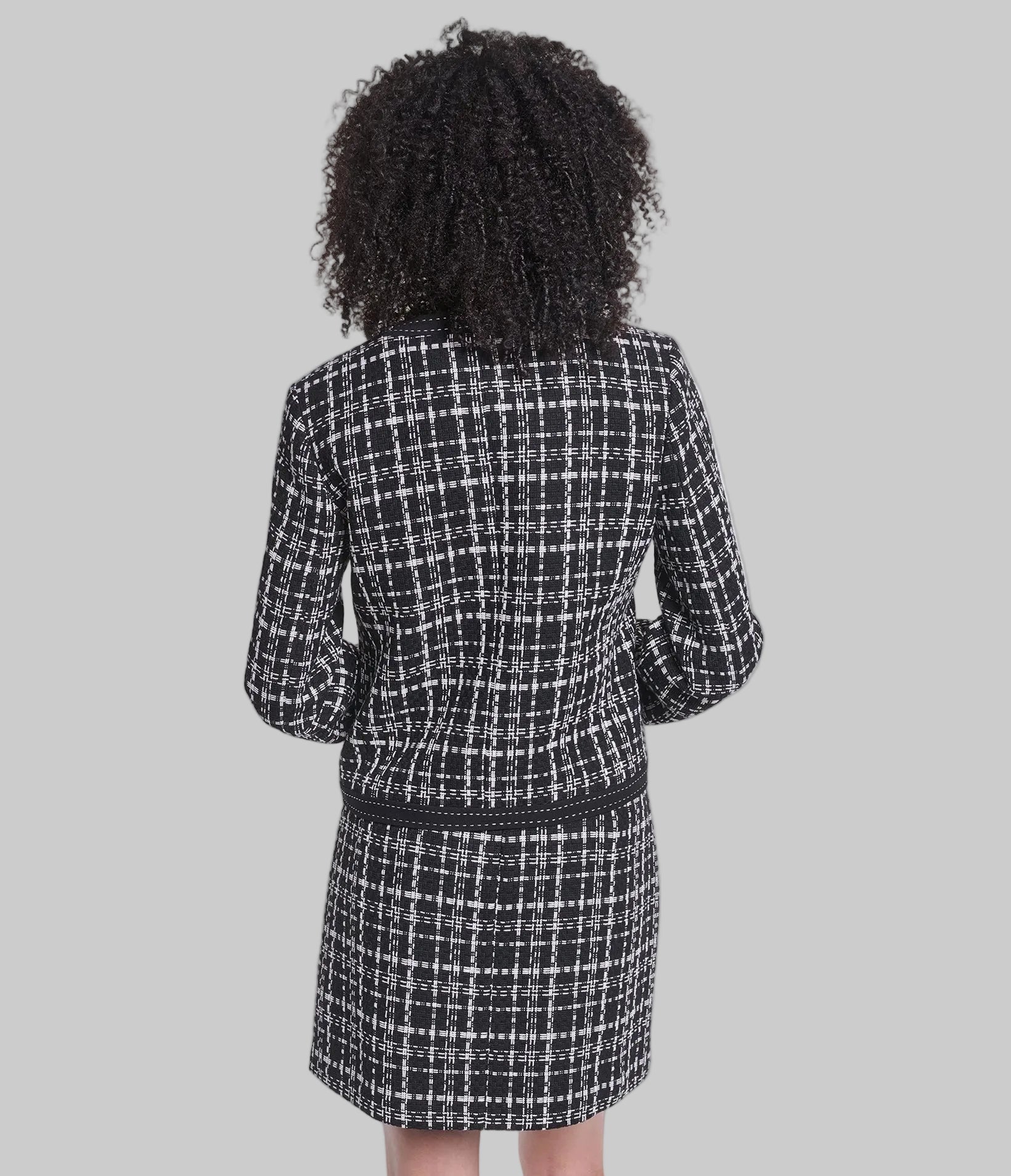 CO-ORD TWEED JACKET FLORAL PIN View 2 | Women's Clothing