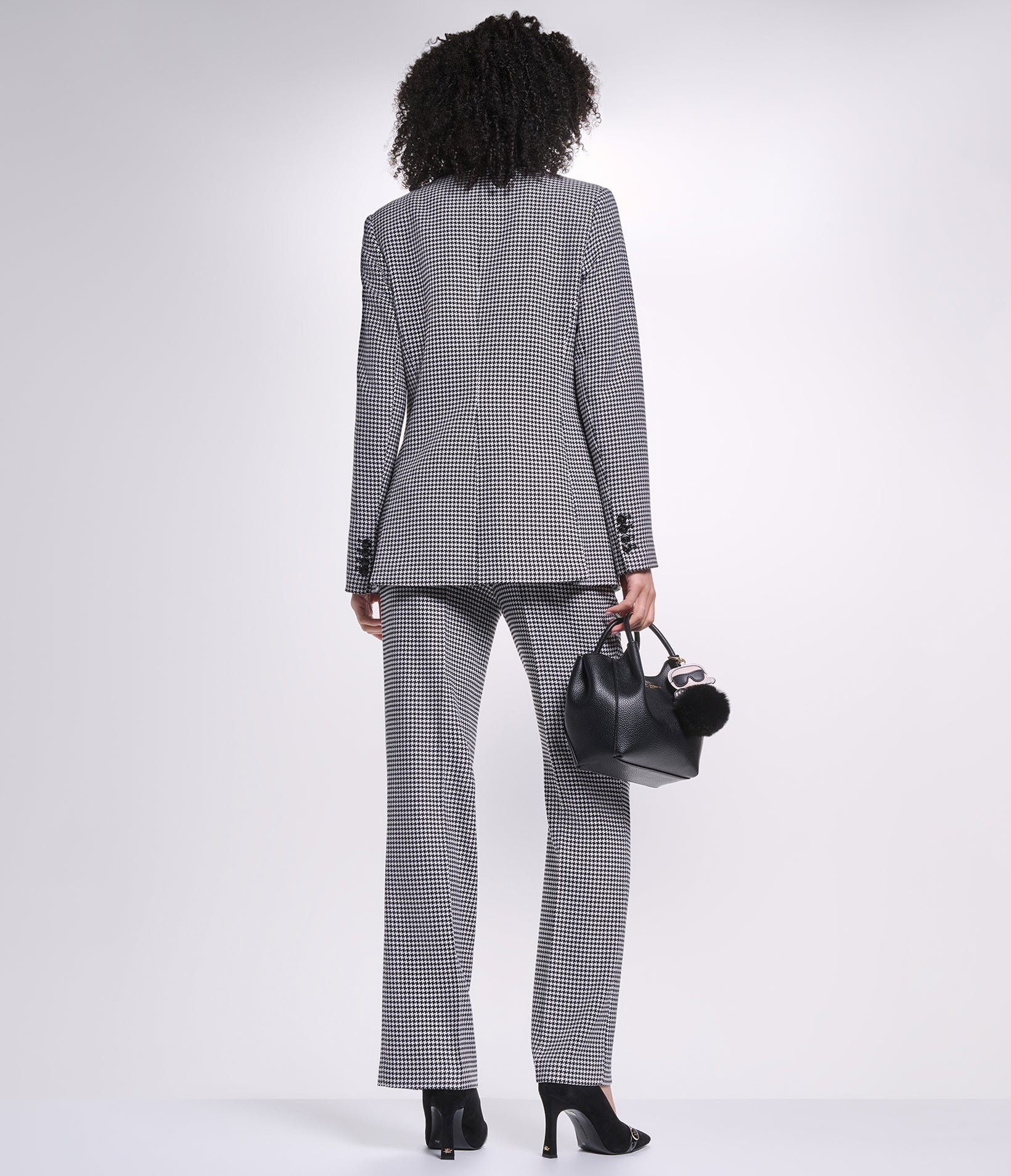 CO-ORD HOUSTOOTH CONTRAST LAPEL BLAZER VIEW 6