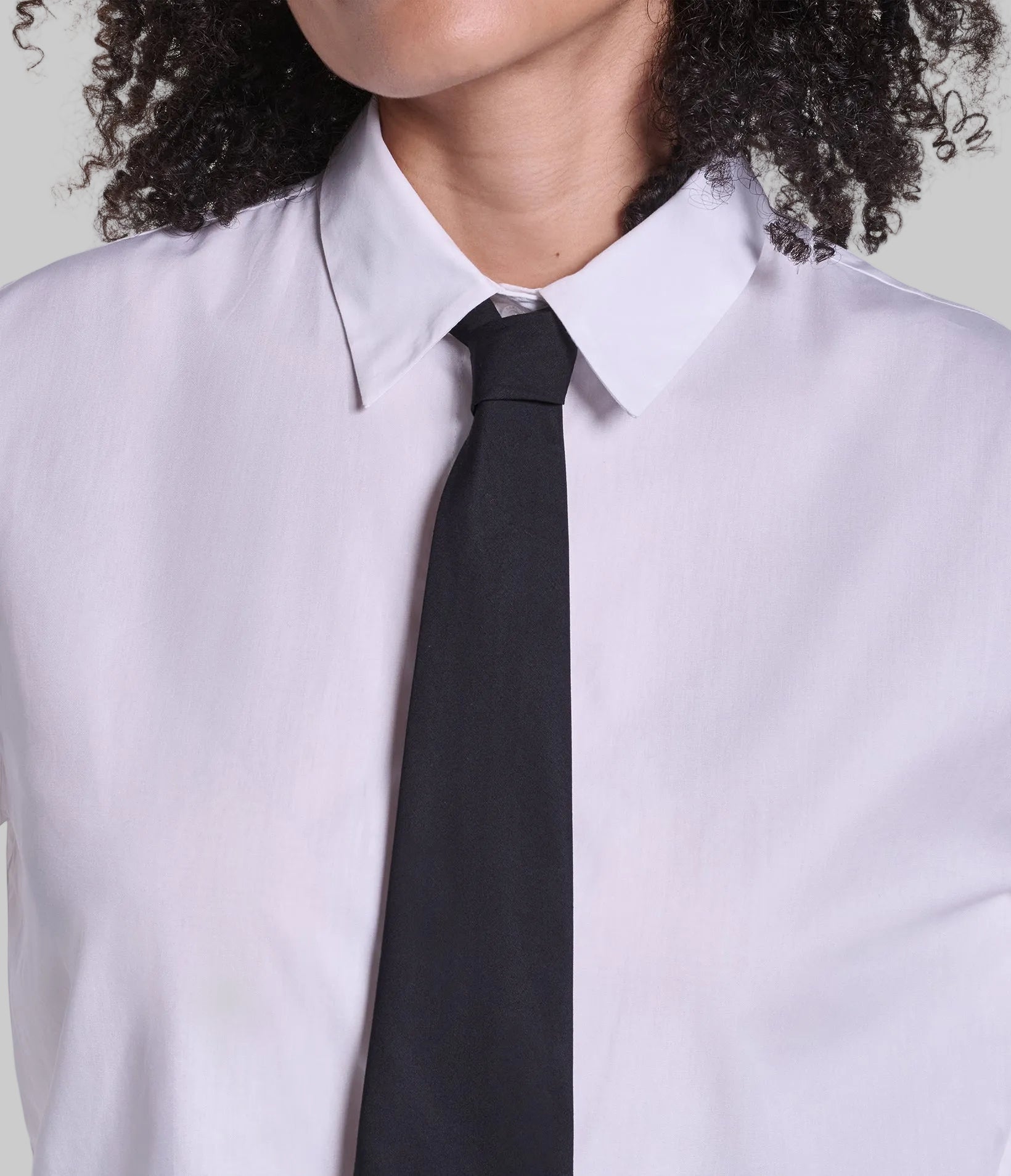 LONG SLEEVE POPLIN SHIRT WITH TIE VIEW 7