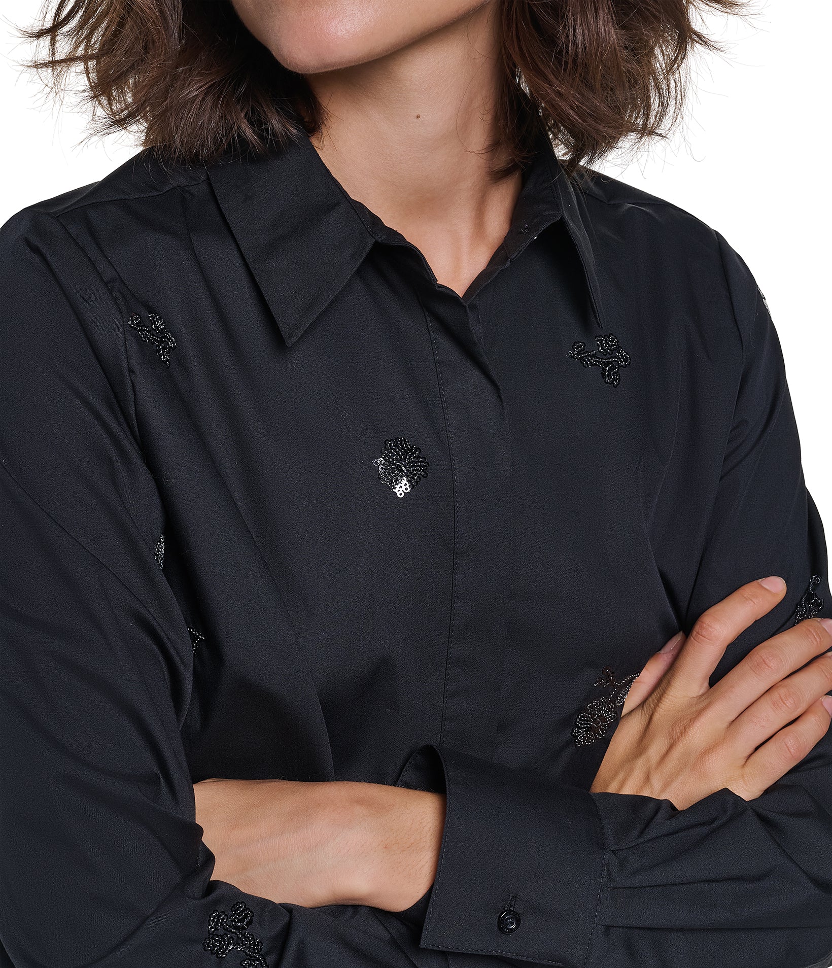 FLORAL SEQUIN SHIRT VIEW 7