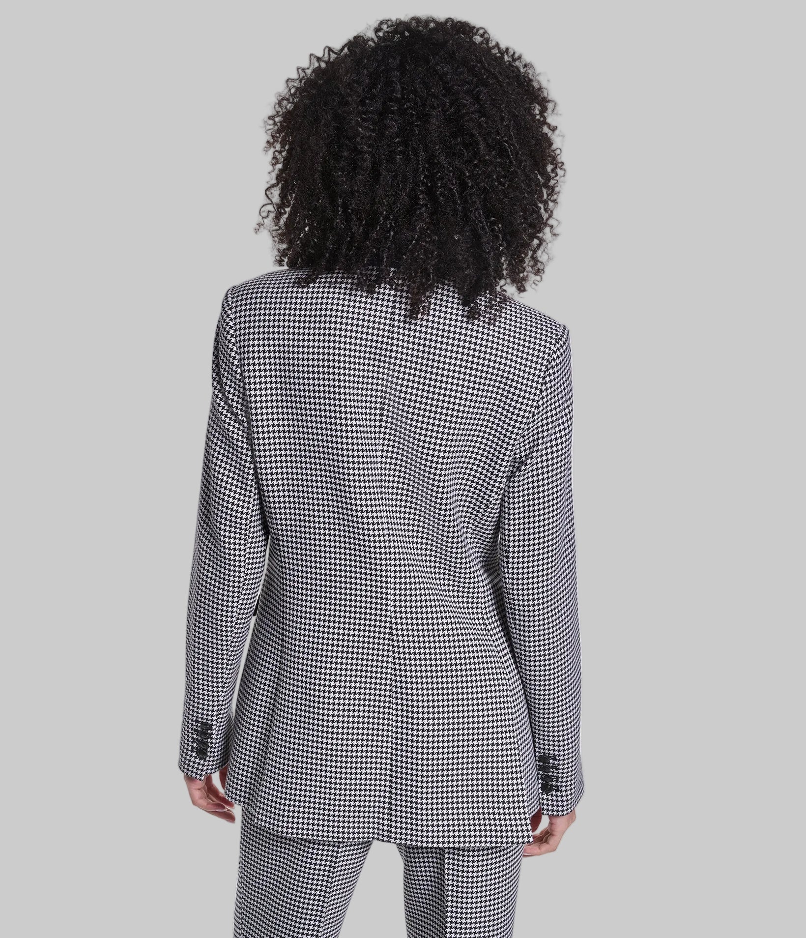 CO-ORD HOUSTOOTH CONTRAST LAPEL BLAZER VIEW 4