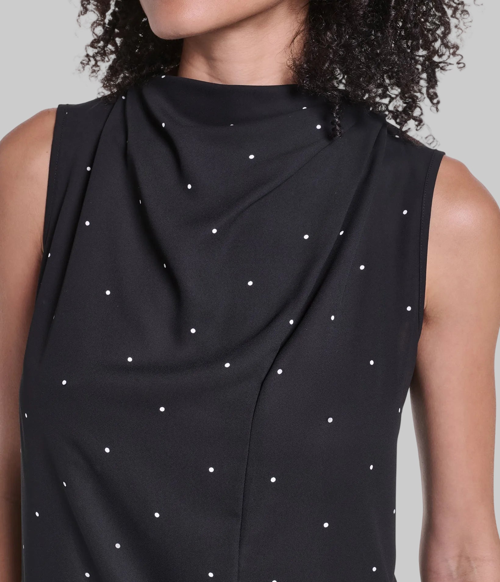 SHORT SLEEVE POLKA DOT PRINT SHIRT VIEW 7
