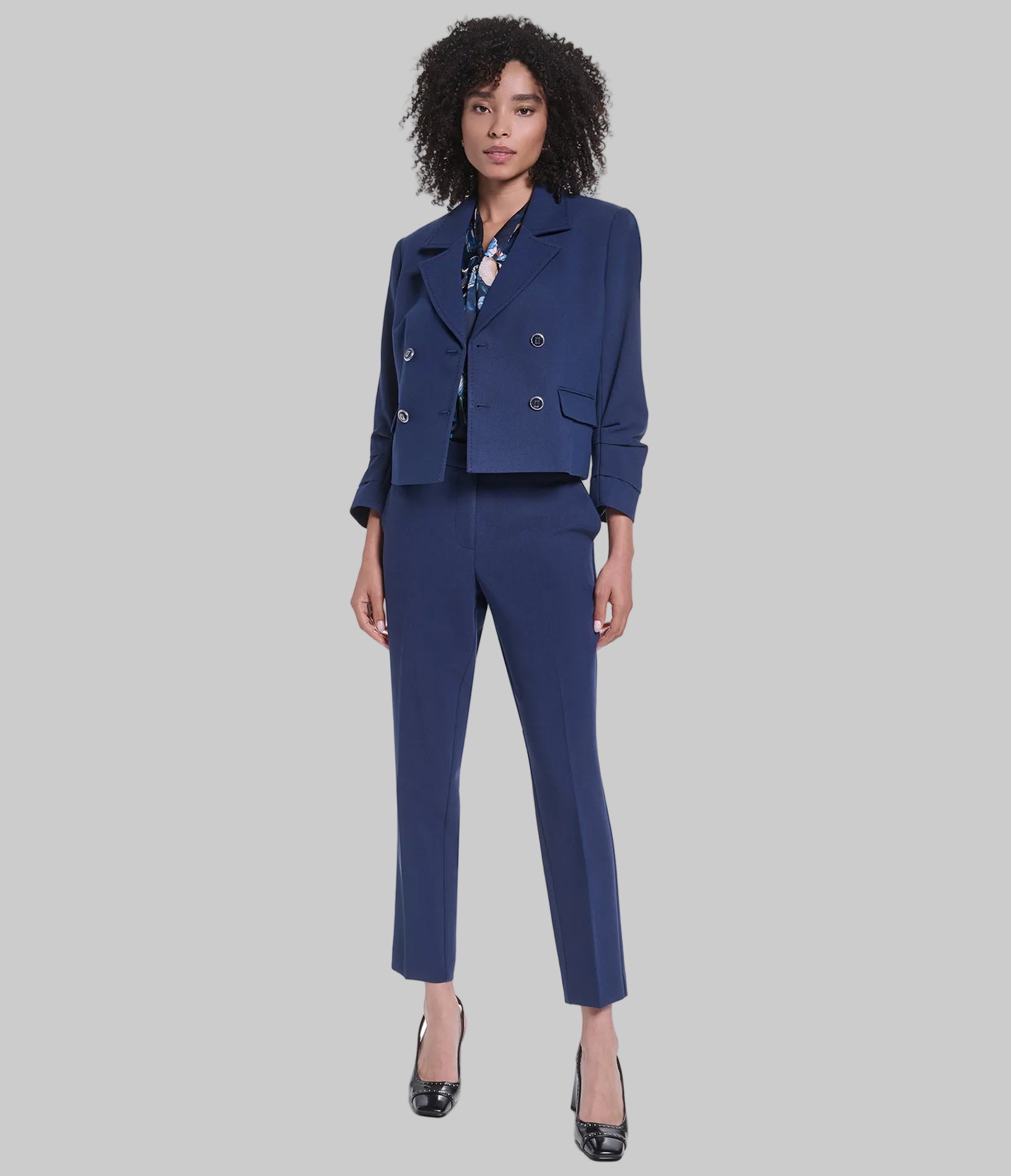 CO-ORD WOVEN CROPPED BLAZER VIEW 5
