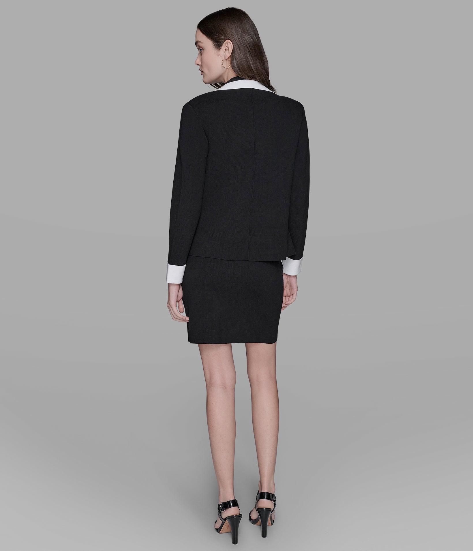 LONG SLEEVE KNIT BLAZER View 2 | Women's Clothing Sale