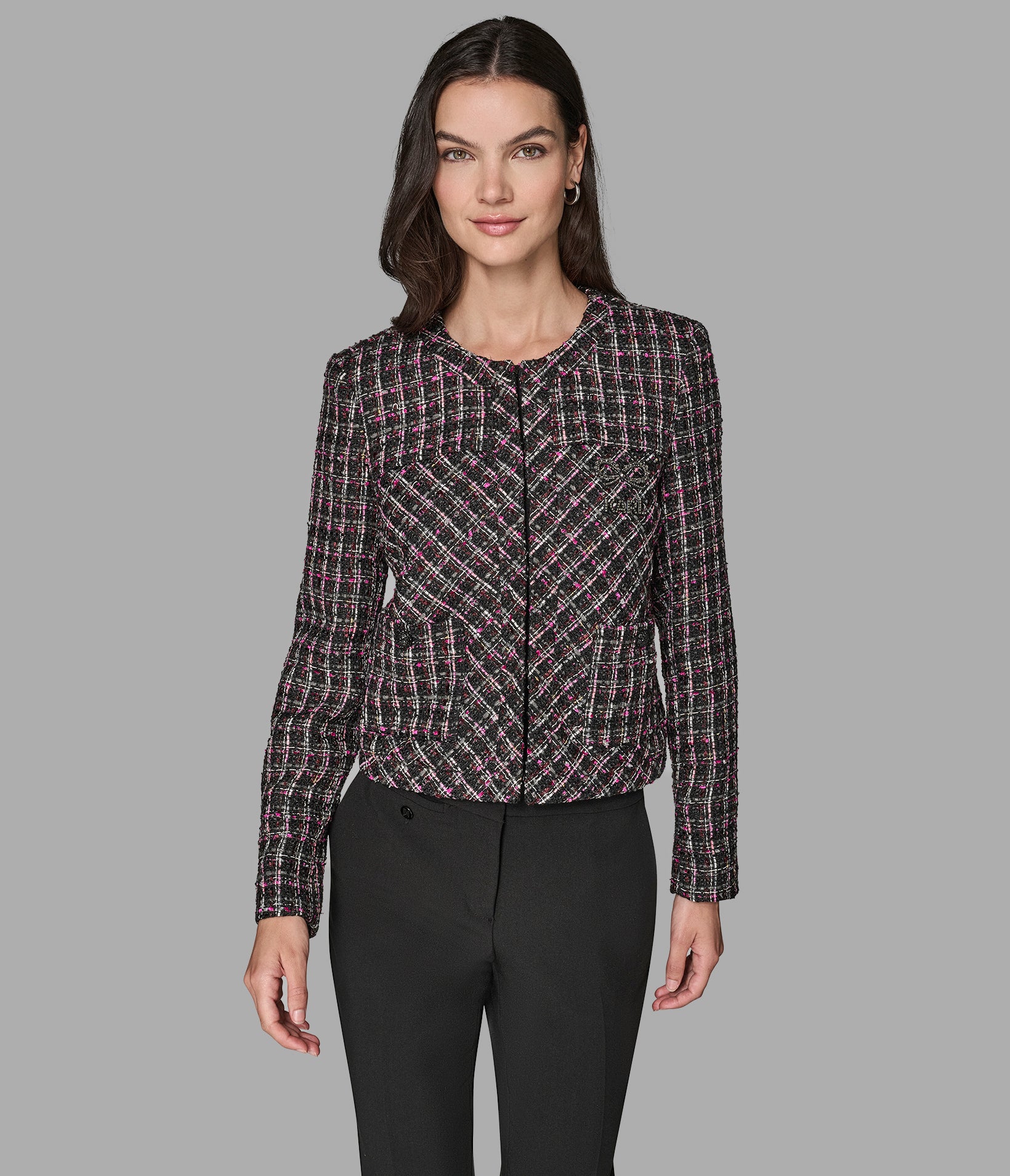 CROPPED TWEED JACKET View 1 | Jackets & Coats