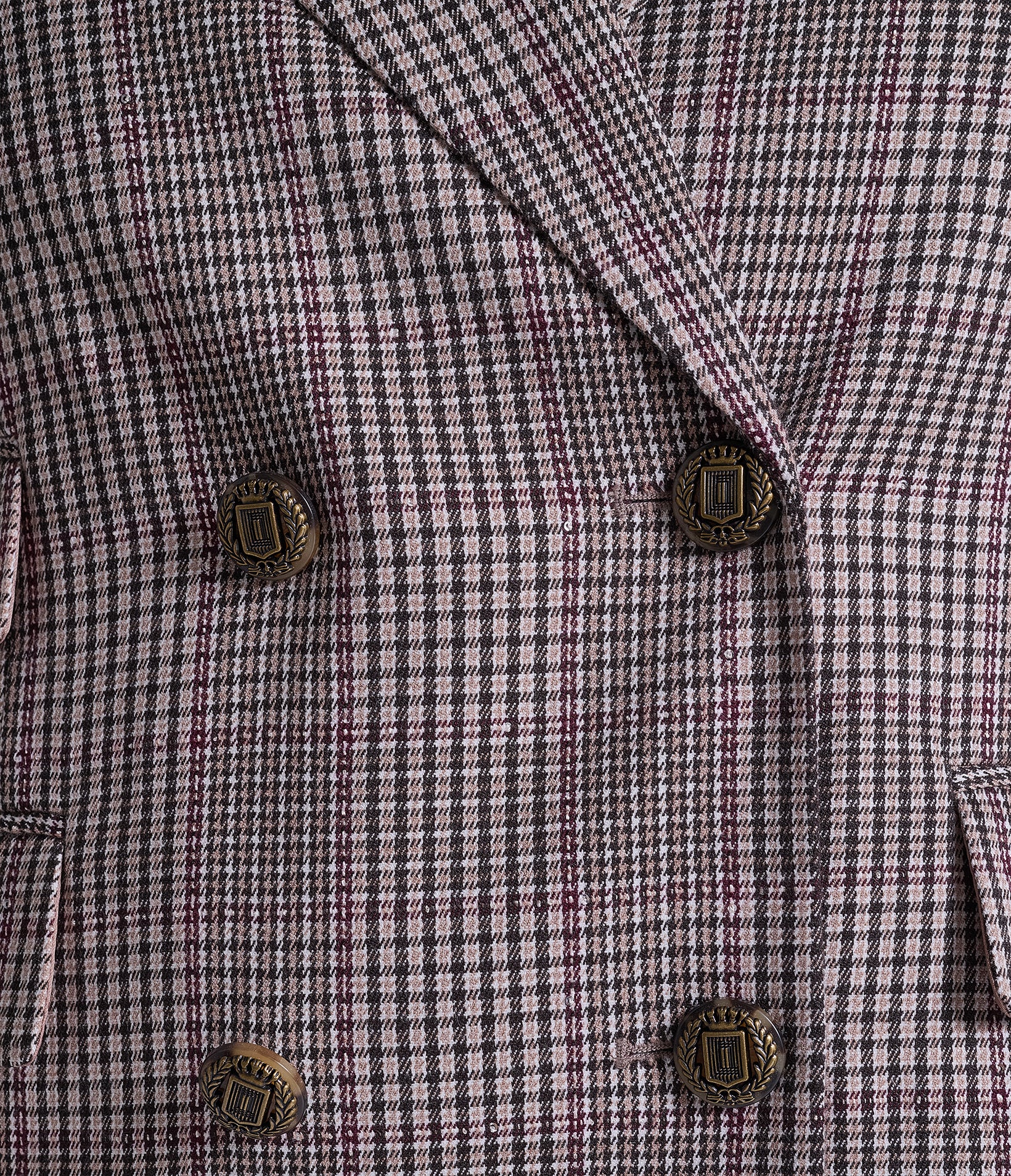 DOUBLE BREASTED PLAID BLAZER VIEW 9