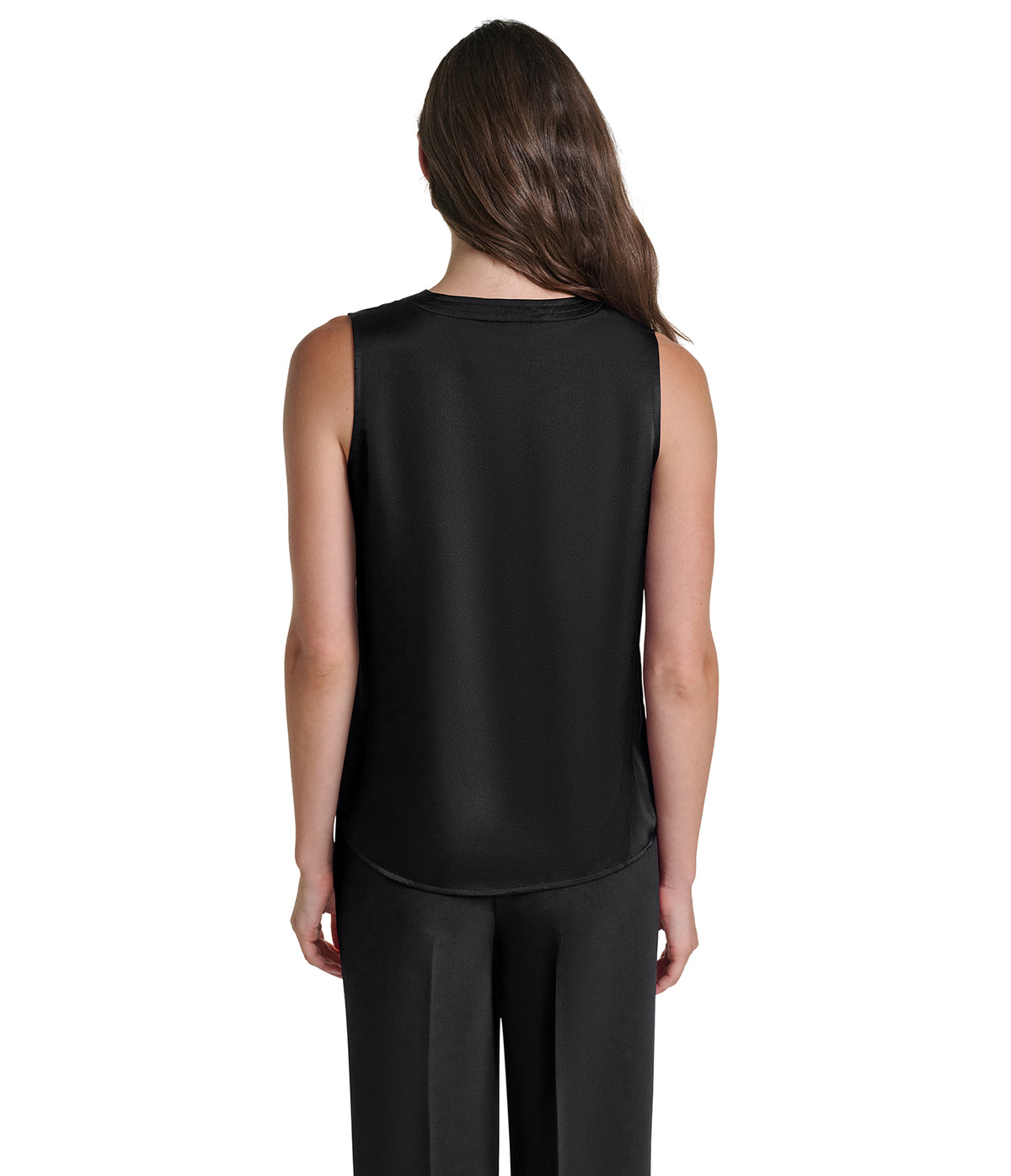 SHORT SLEEVE WOVEN TOP WITH NECK DETAILING VIEW 6
