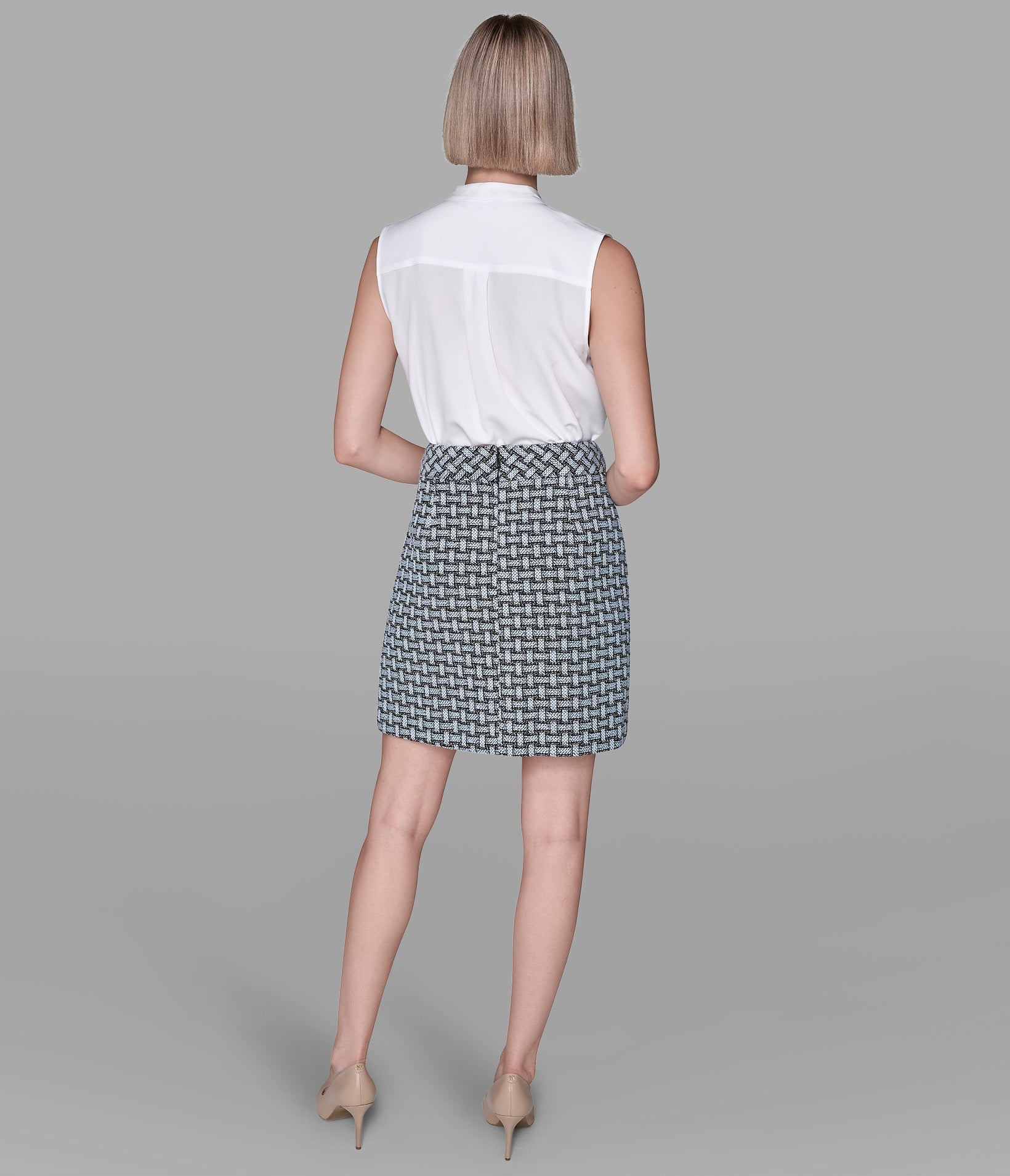 CO-ORD WEAVE PRINT SKIRT VIEW 5 | Women's Clothing