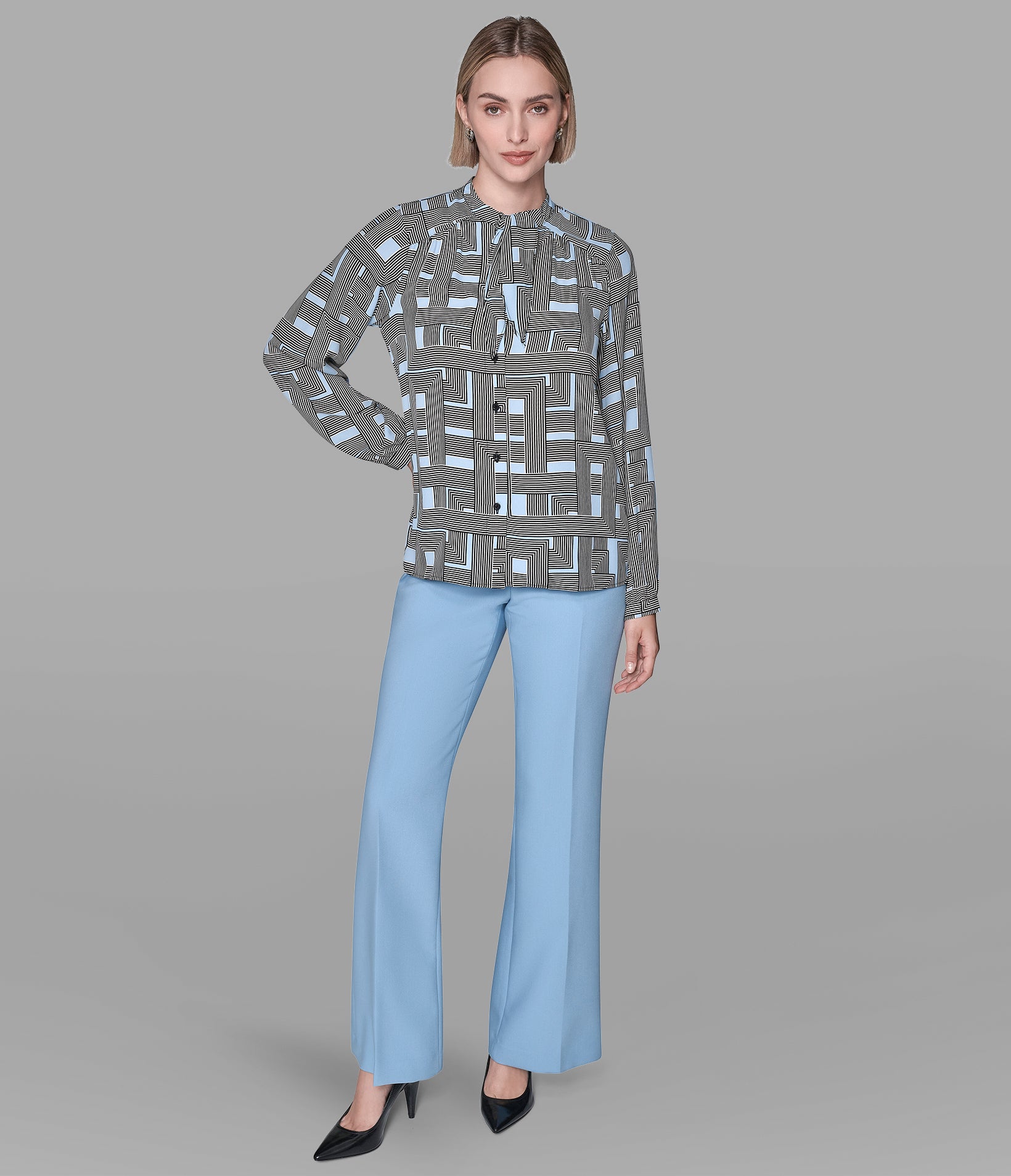 TIE-NECK BLOUSE VIEW 4 | Women's Sale