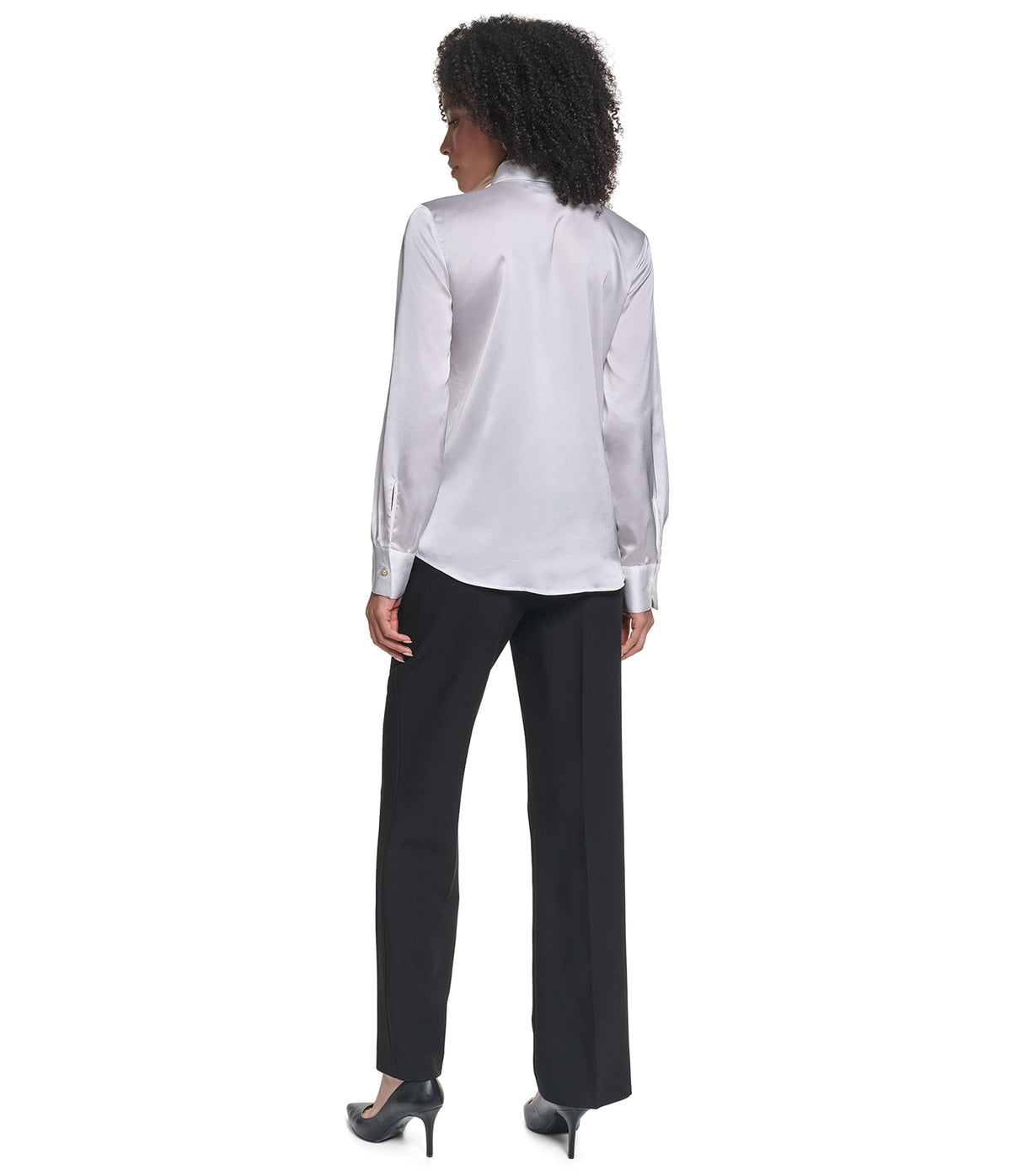 BOW TIE WOVEN BLOUSE VIEW 6