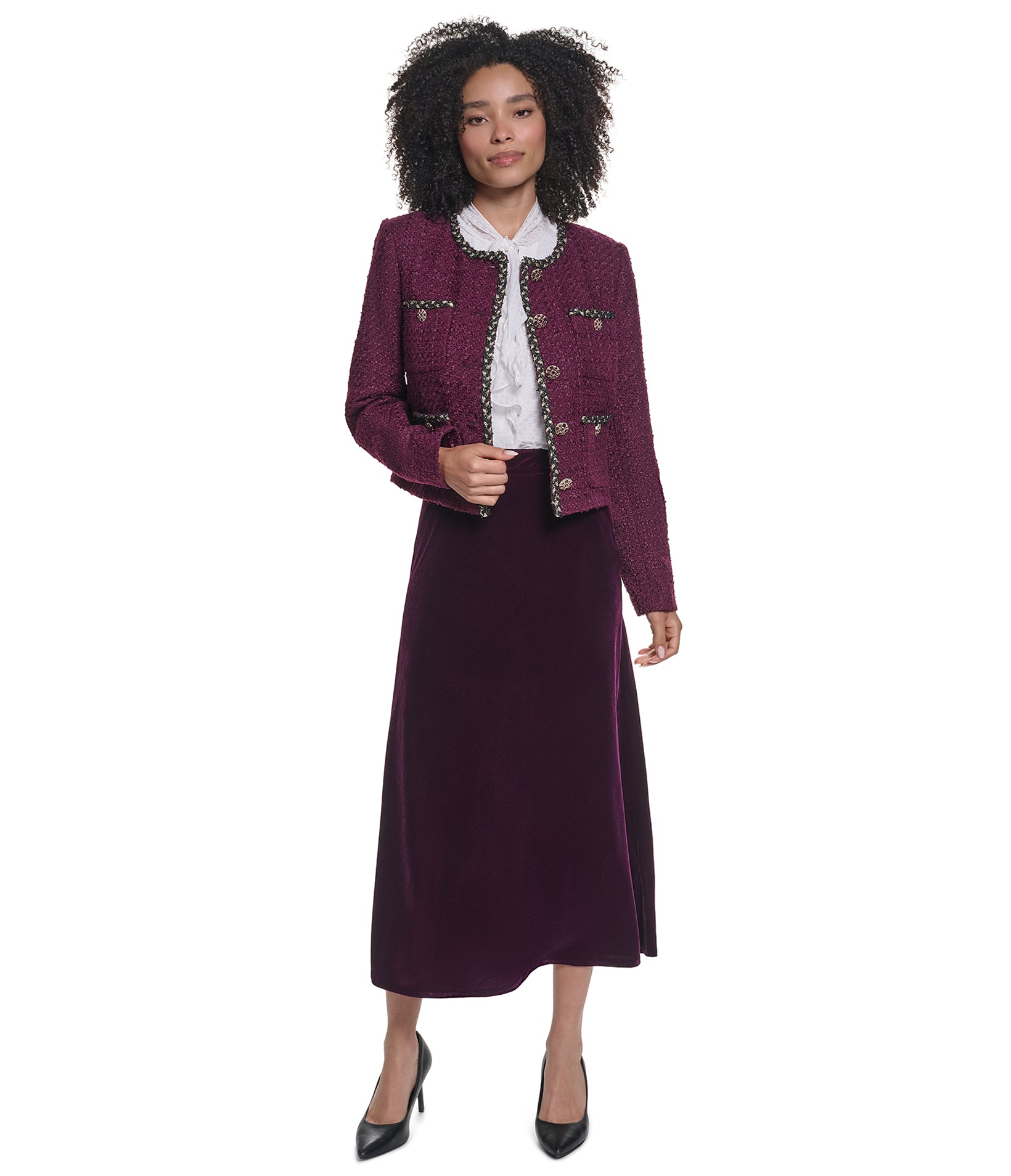 TWEED TRIM LADY JACKET VIEW 5