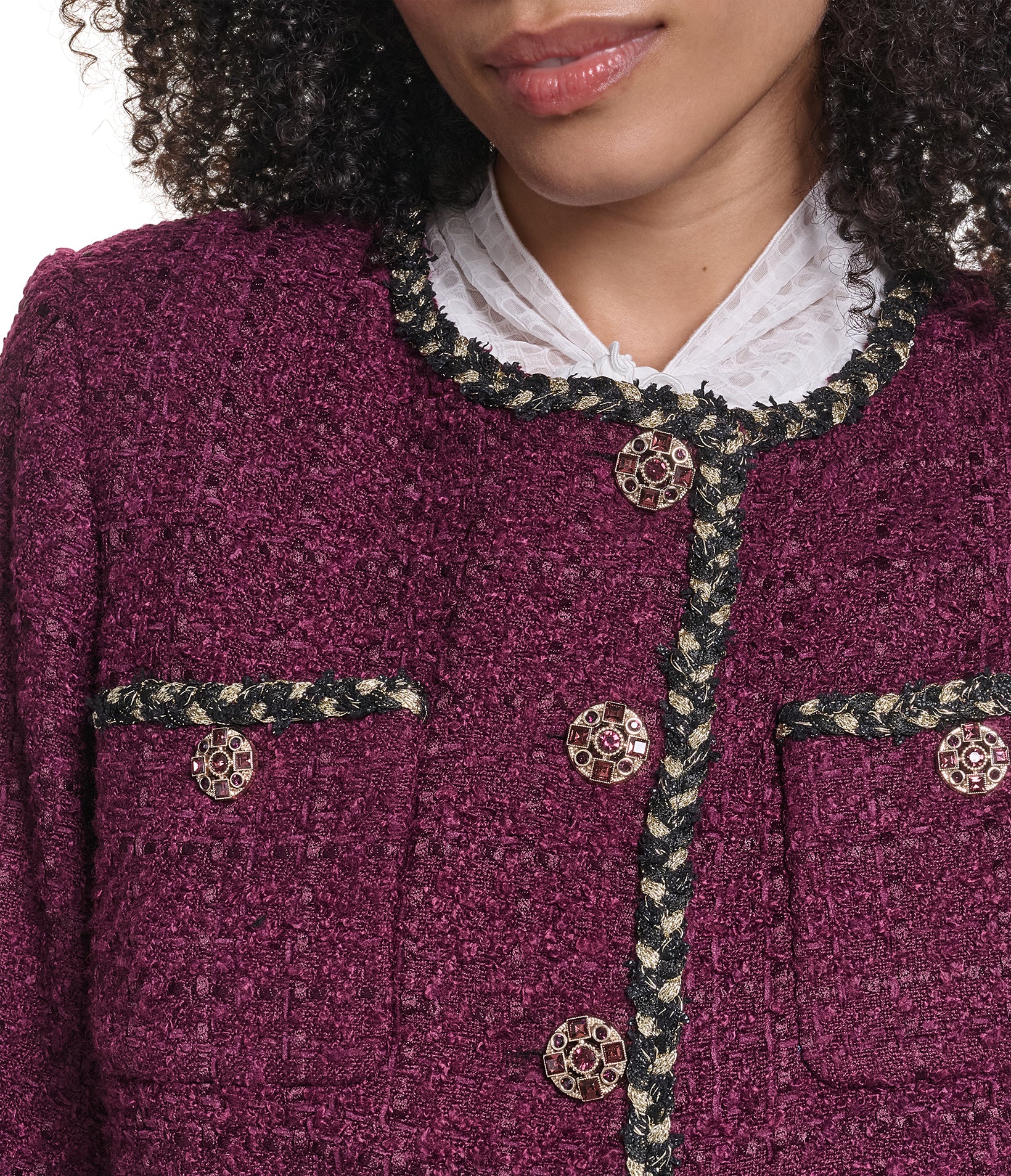 TWEED TRIM LADY JACKET VIEW 7