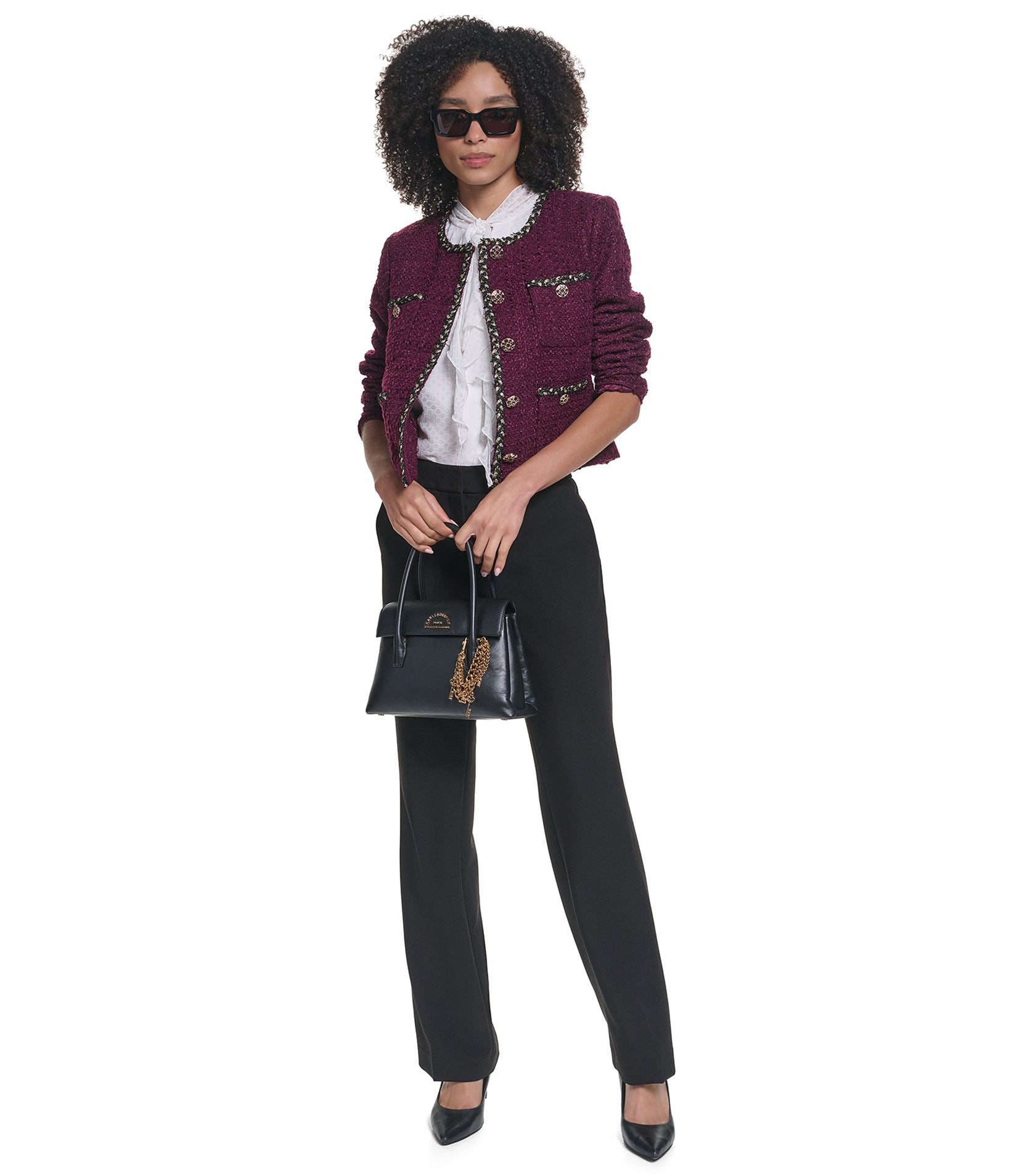 TWEED TRIM LADY JACKET VIEW 4