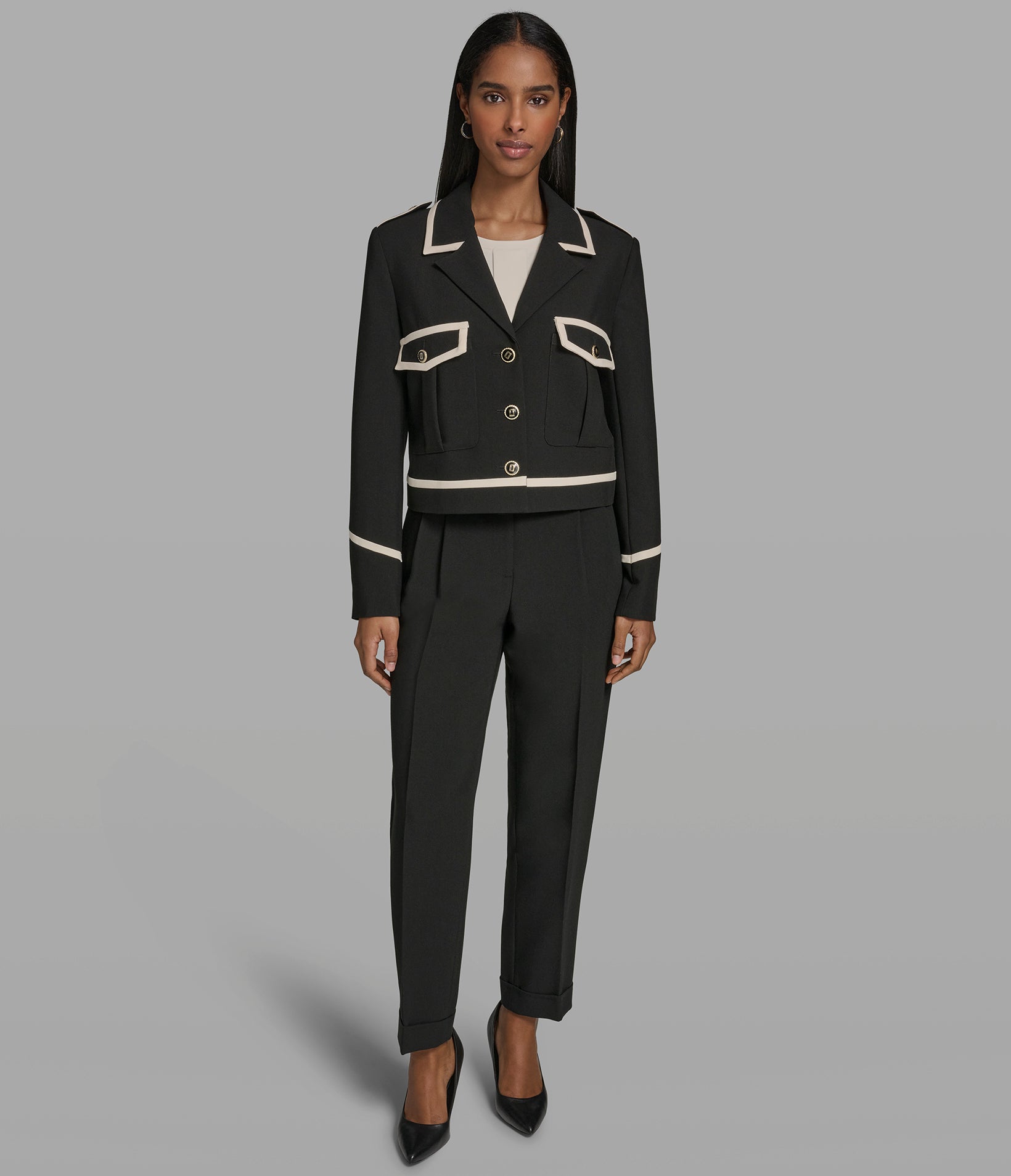 TIPPED CROPPED JACKET VIEW 4 | New Women's Clothing