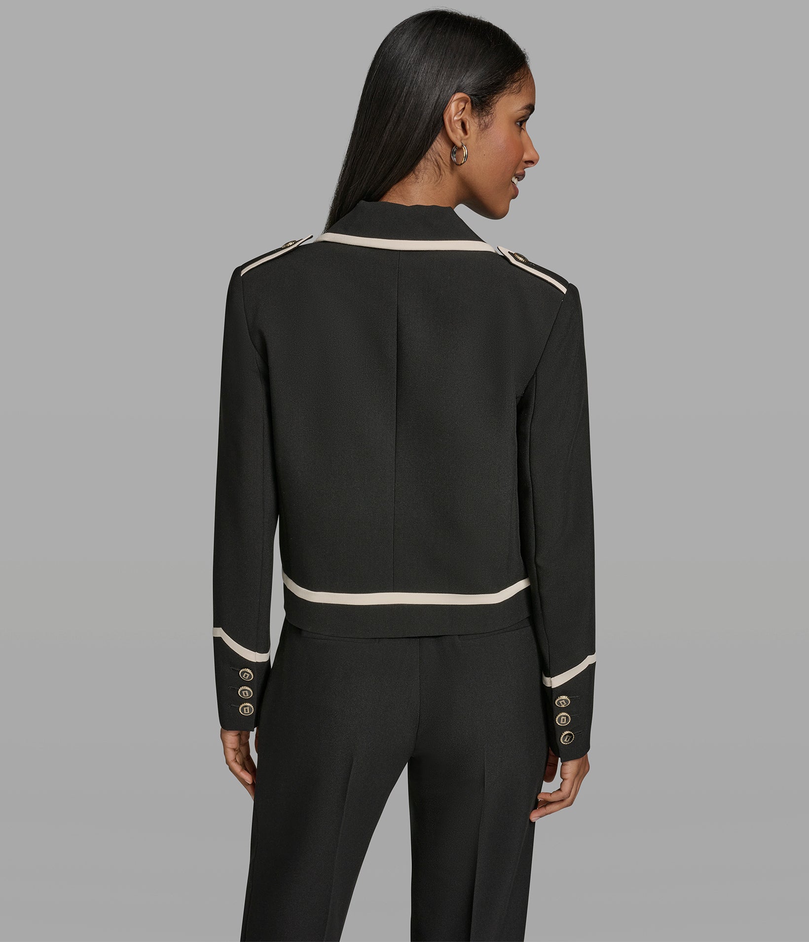 TIPPED CROPPED JACKET VIEW 3 | New Women's Clothing
