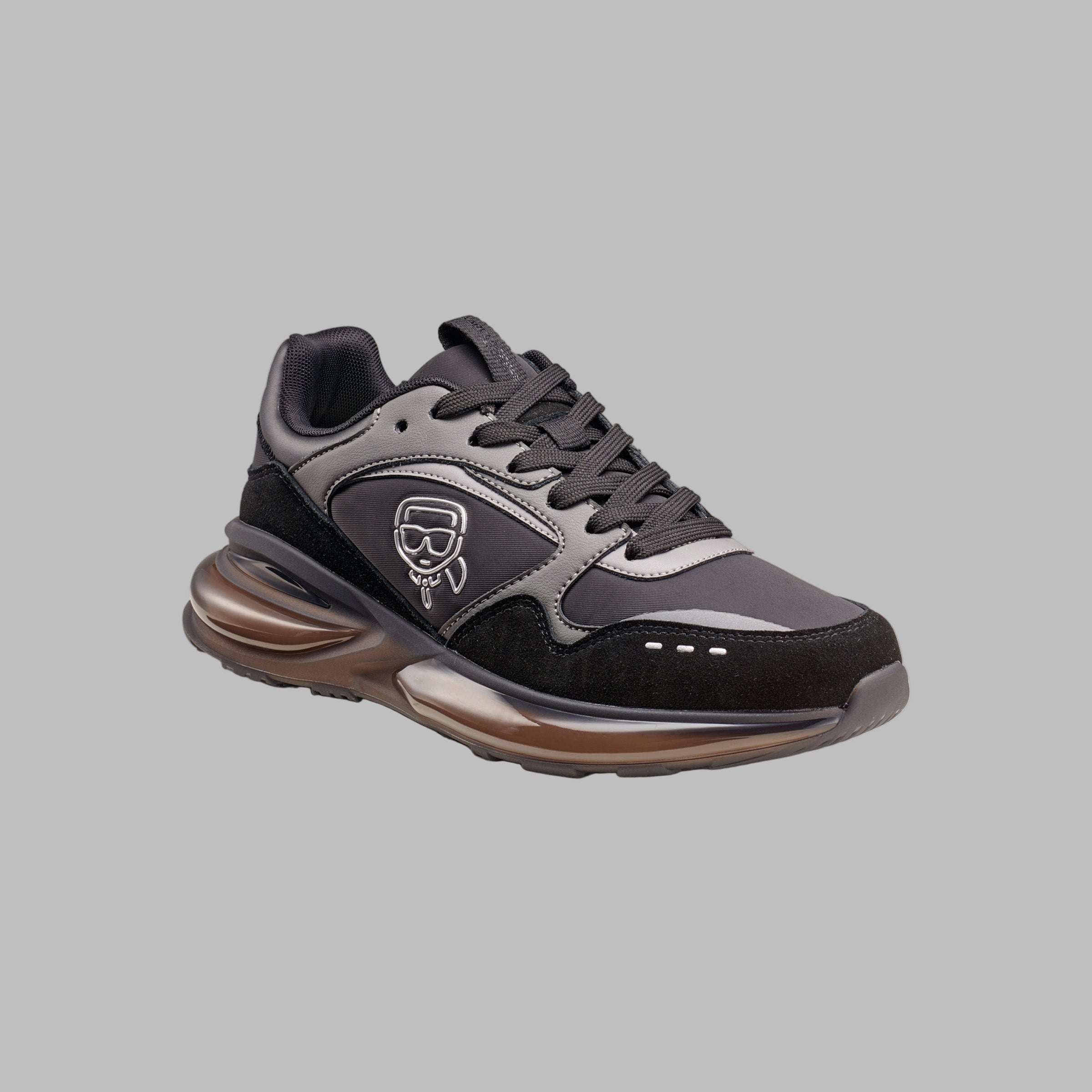 MIXED MEDIA RUNNER WITH KARL HEAD OUTLINE View 2 | Men's Holiday Collection