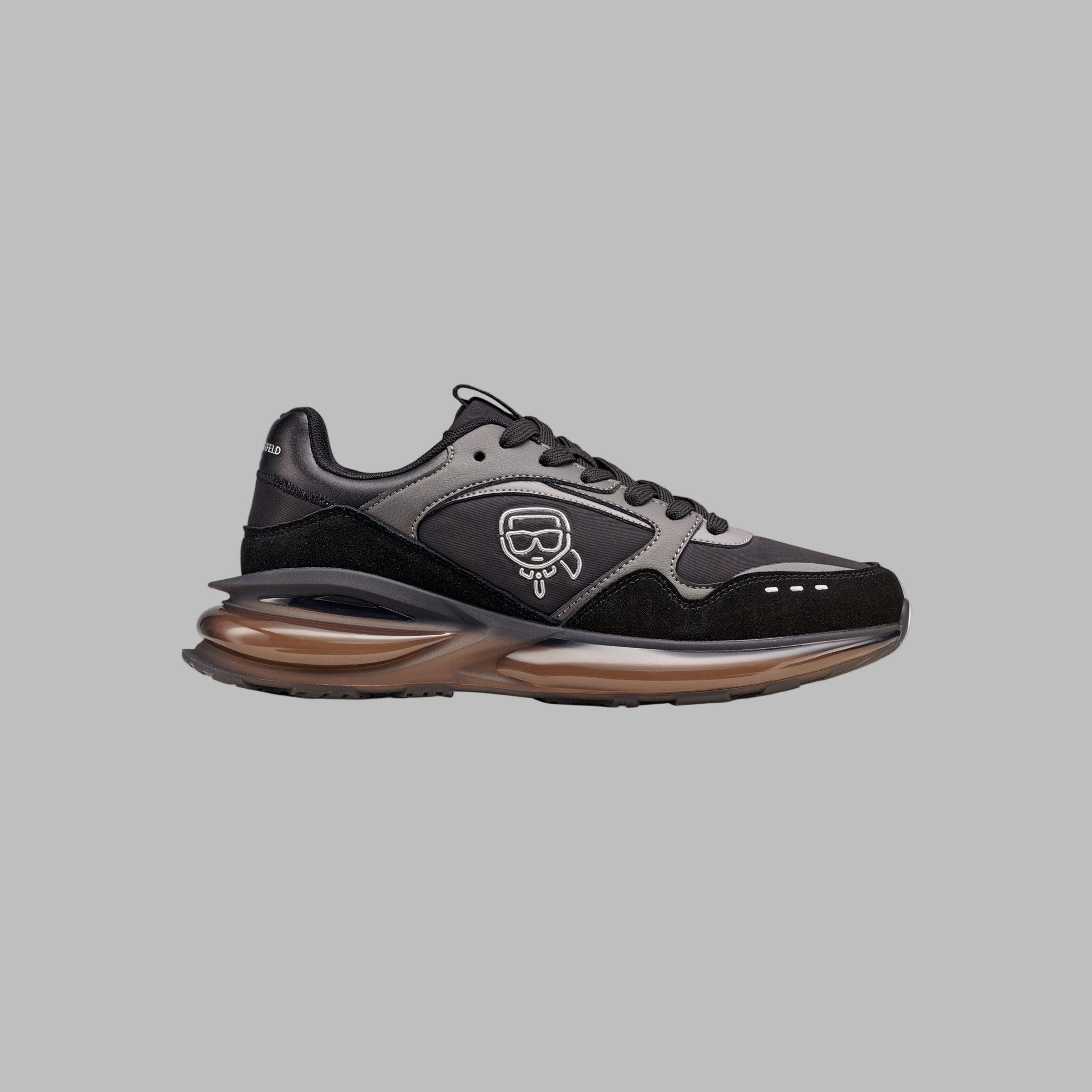MIXED MEDIA RUNNER WITH KARL HEAD OUTLINE View 1 | Men's Holiday Collection