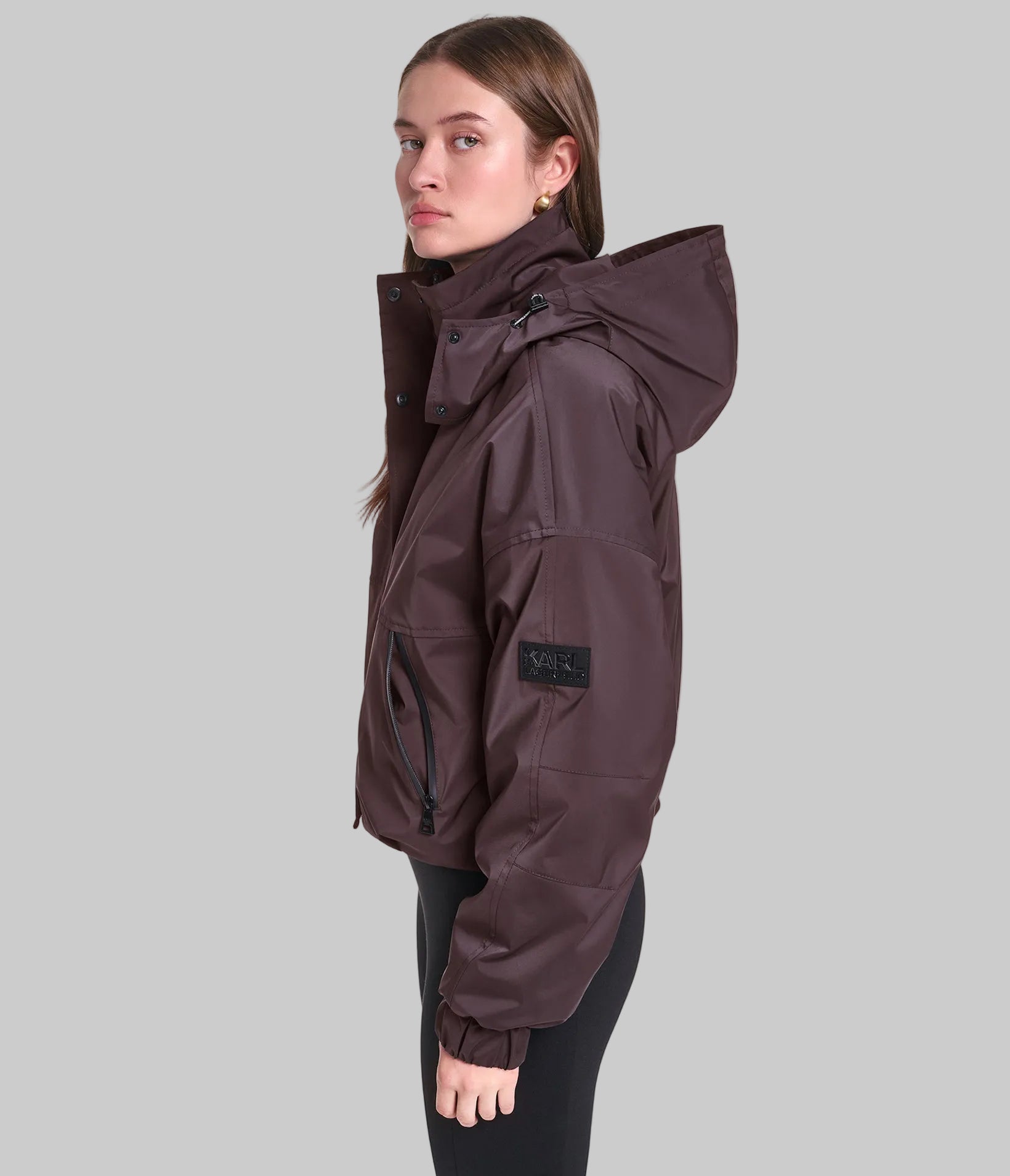 CROPPED LOGO BOMBER VIEW 5 | Women's Clothing
