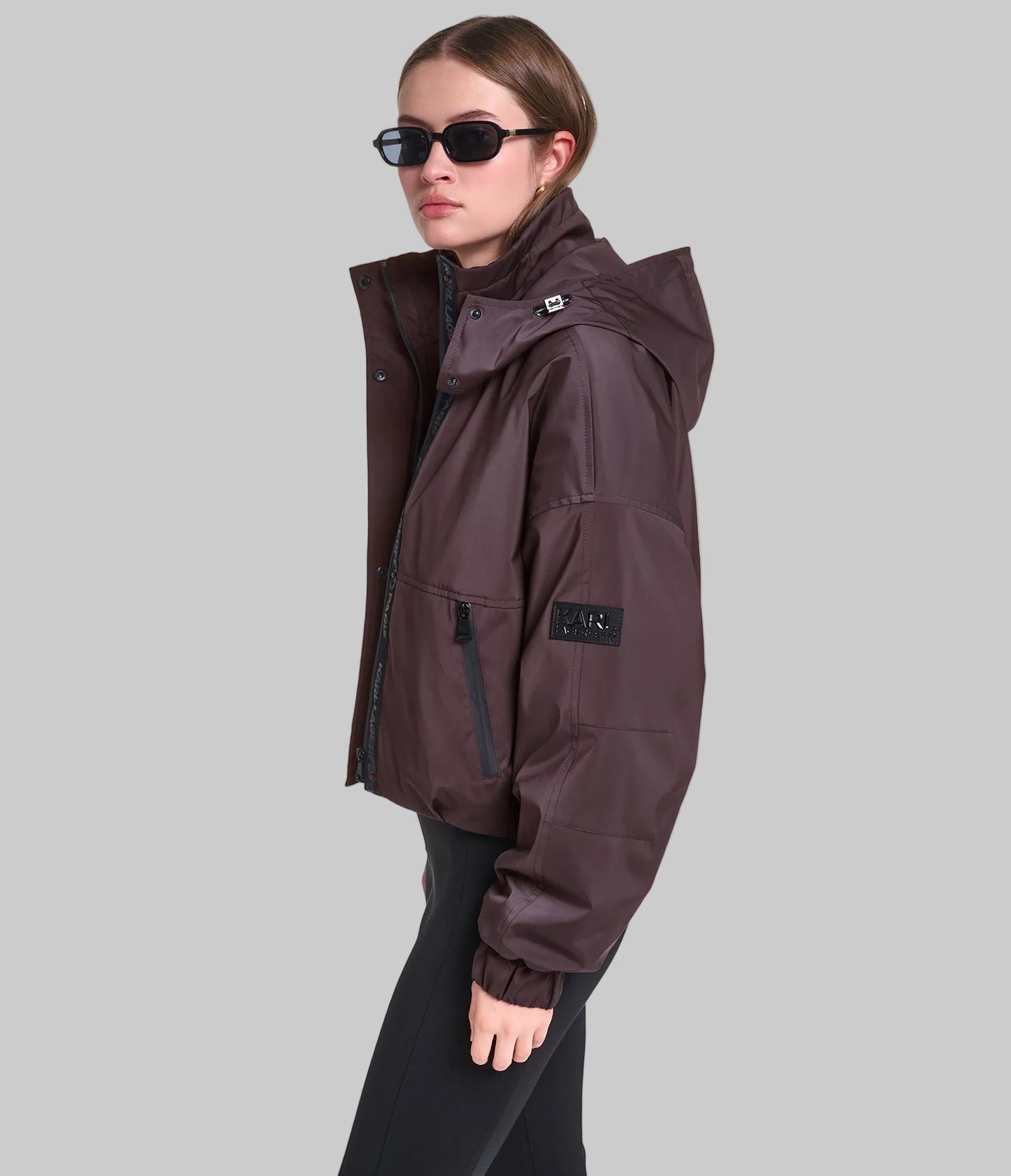 CROPPED LOGO BOMBER VIEW 4 | Women's Clothing