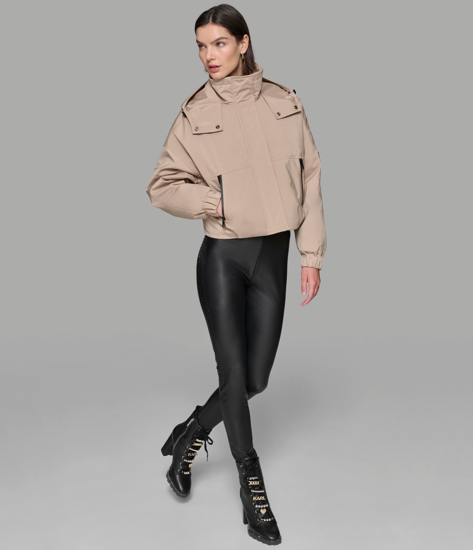 CROPPED LOGO BOMBER VIEW 7 | Women's Clothing Sale