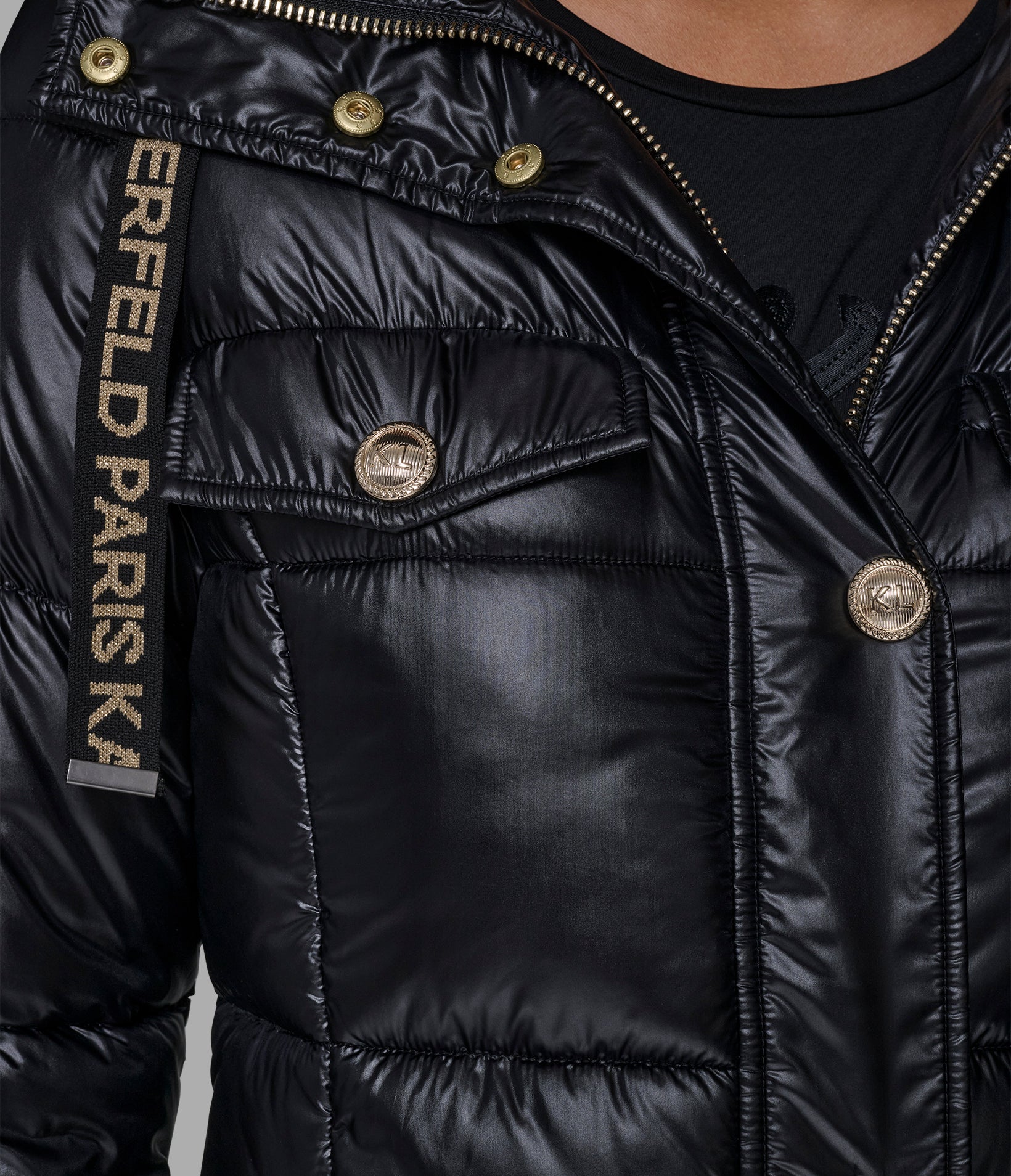 Maxi Puffer With Kl Buttons | Outerwear | Karl Lagerfeld Paris