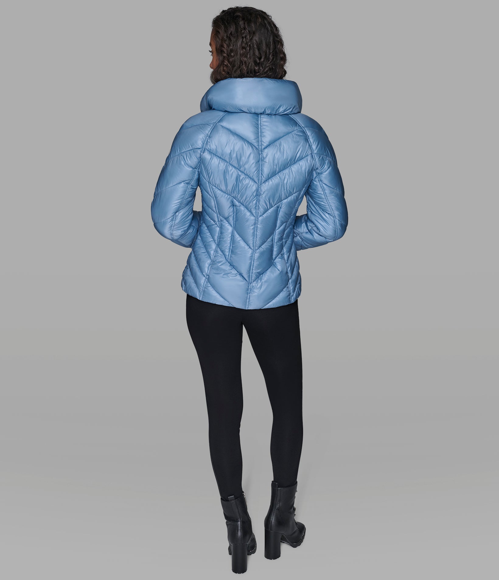 PILLOW COLLAR PUFFER JACKET View 2 | Women's Clothing Sale