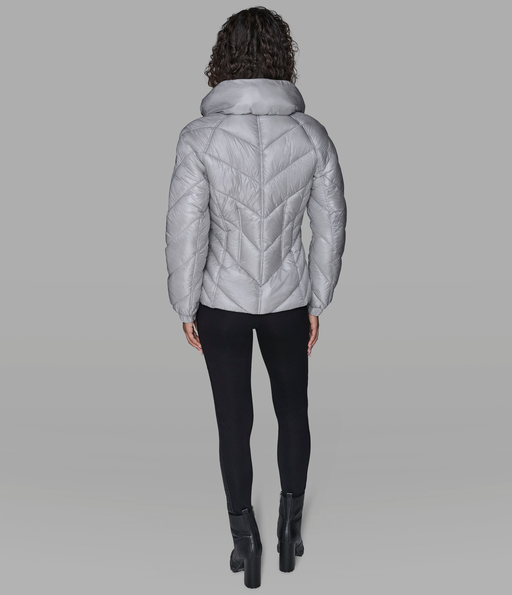 PILLOW COLLAR PUFFER JACKET View 2 | Women's Clothing Sale