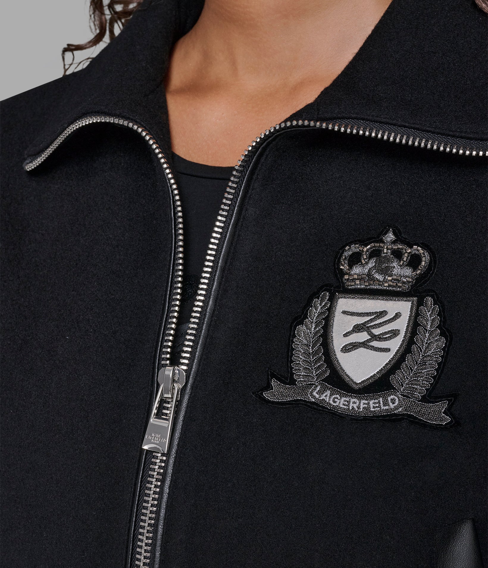 Wool Varsity Jacket | Jackets & Blazers | Karl Lagerfeld Paris