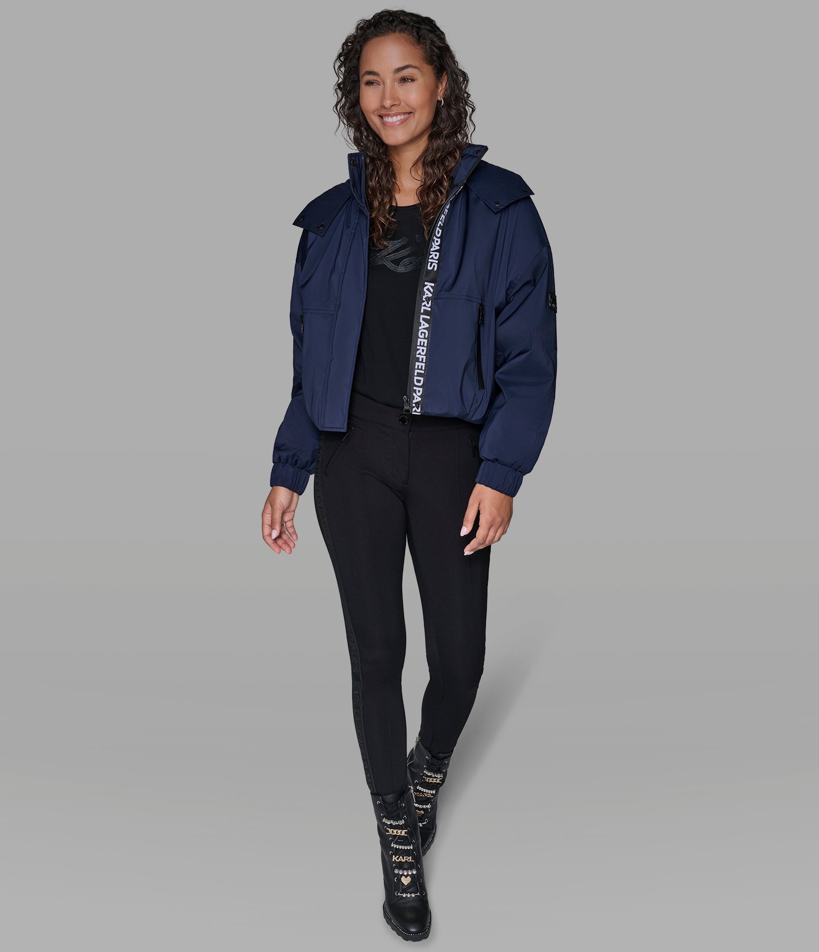 CROPPED LOGO BOMBER VIEW 3