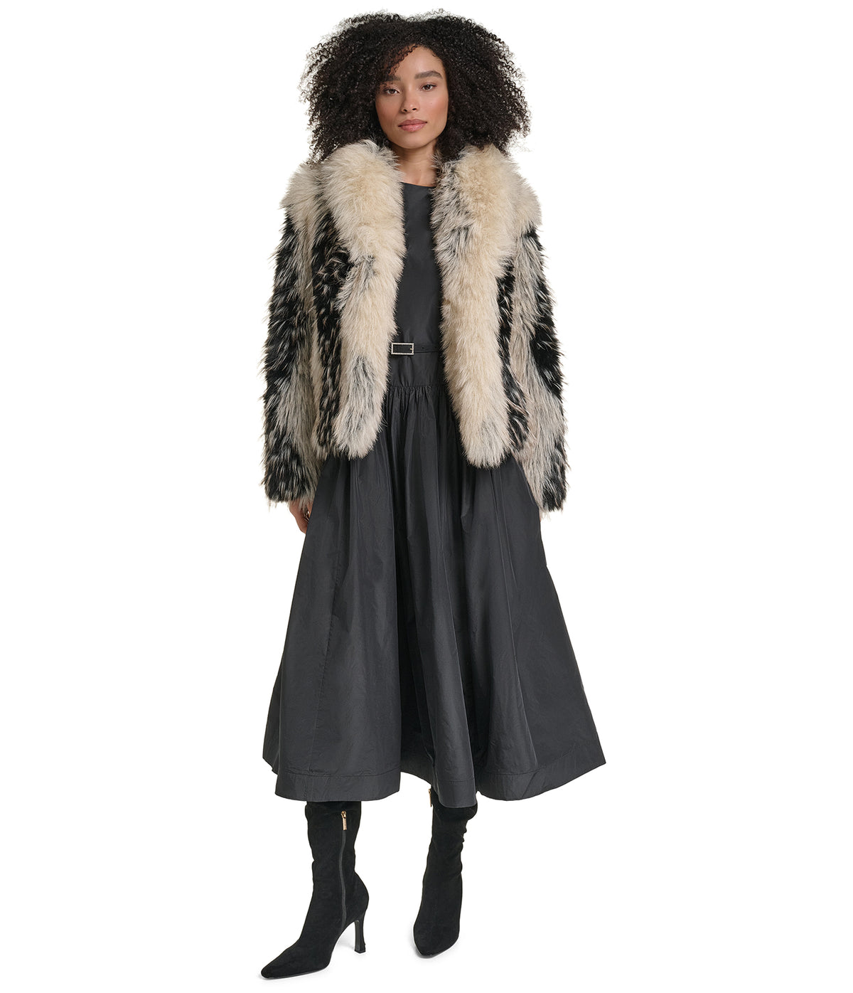 CROPPED FAUX FUR JACKET VIEW 5