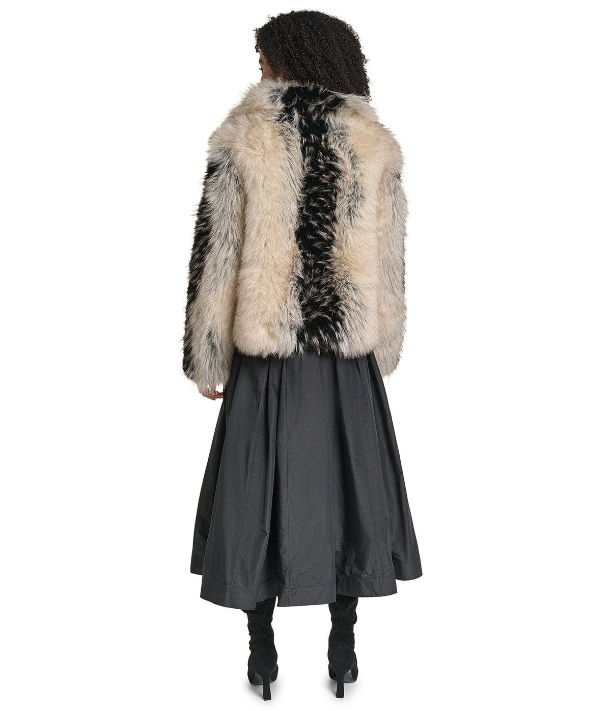 CROPPED FAUX FUR JACKET VIEW 2