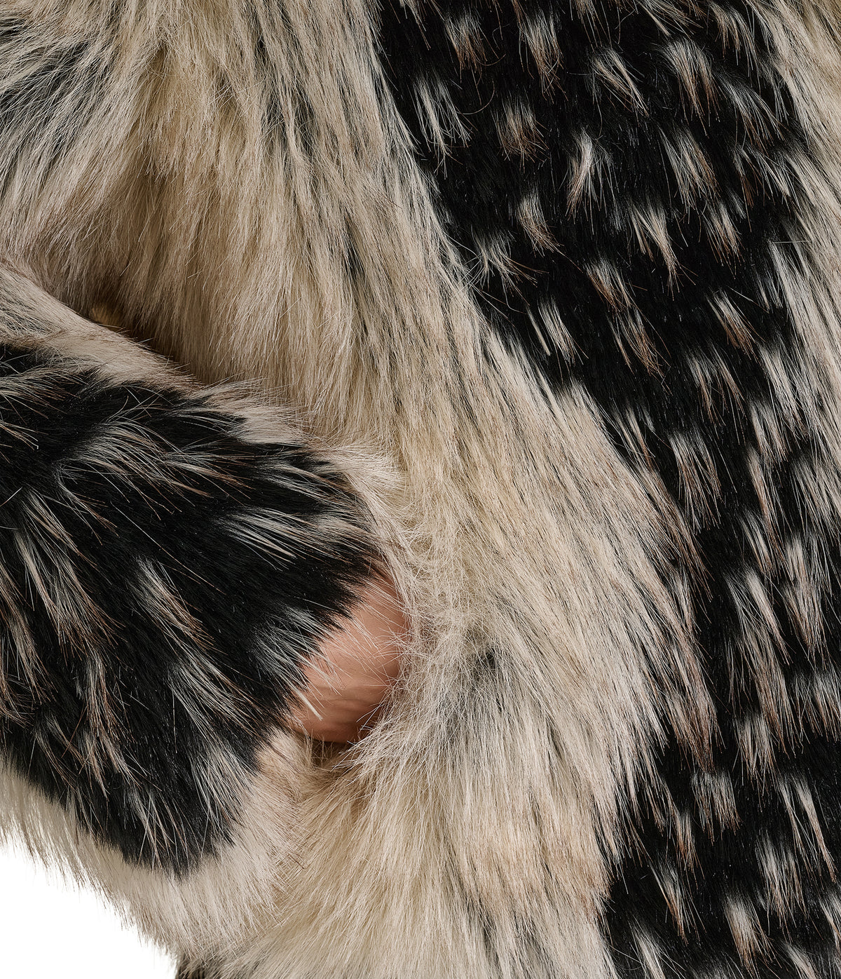 CROPPED FAUX FUR JACKET VIEW 7